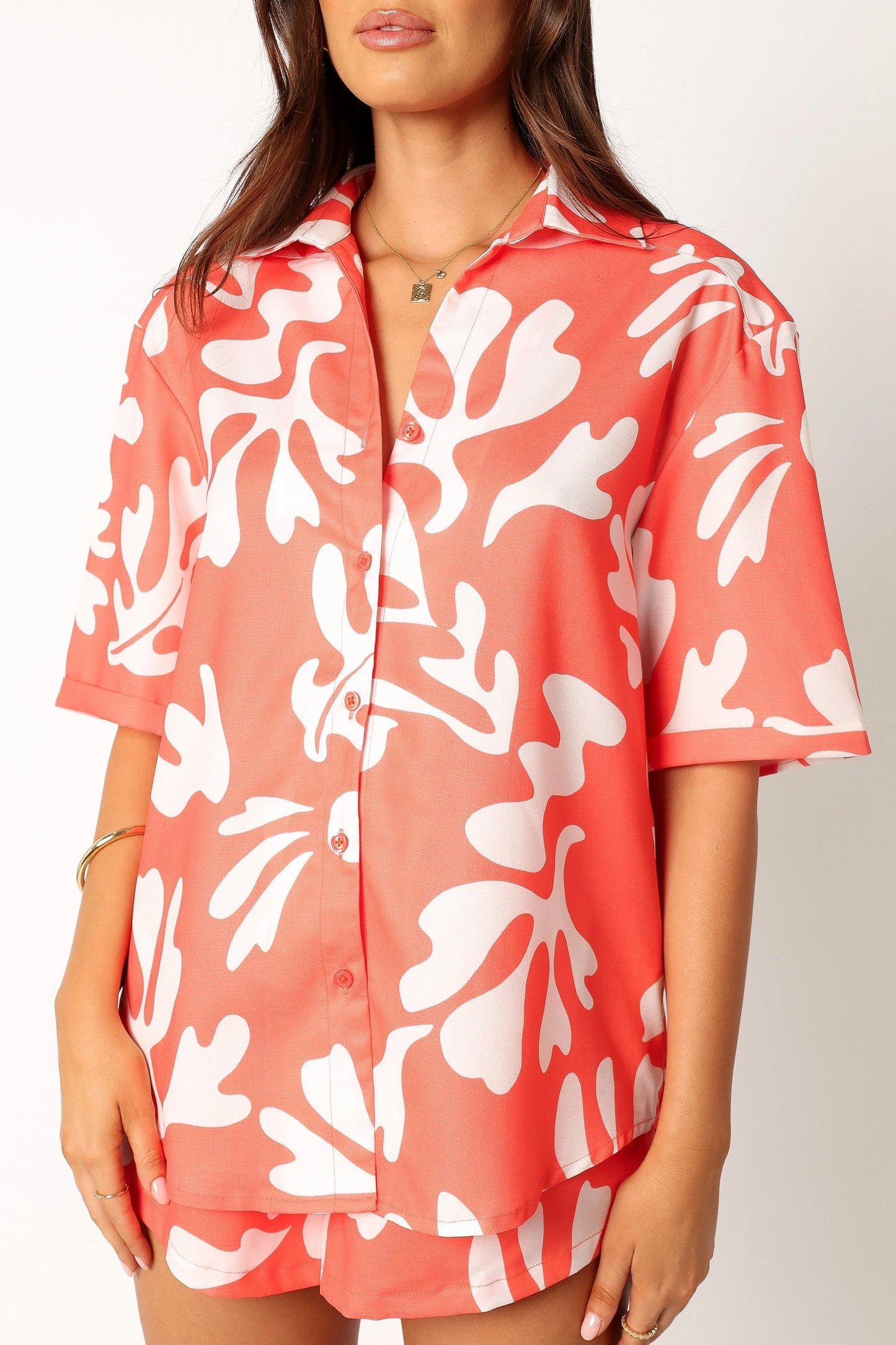 Payton Shirt - Melon White