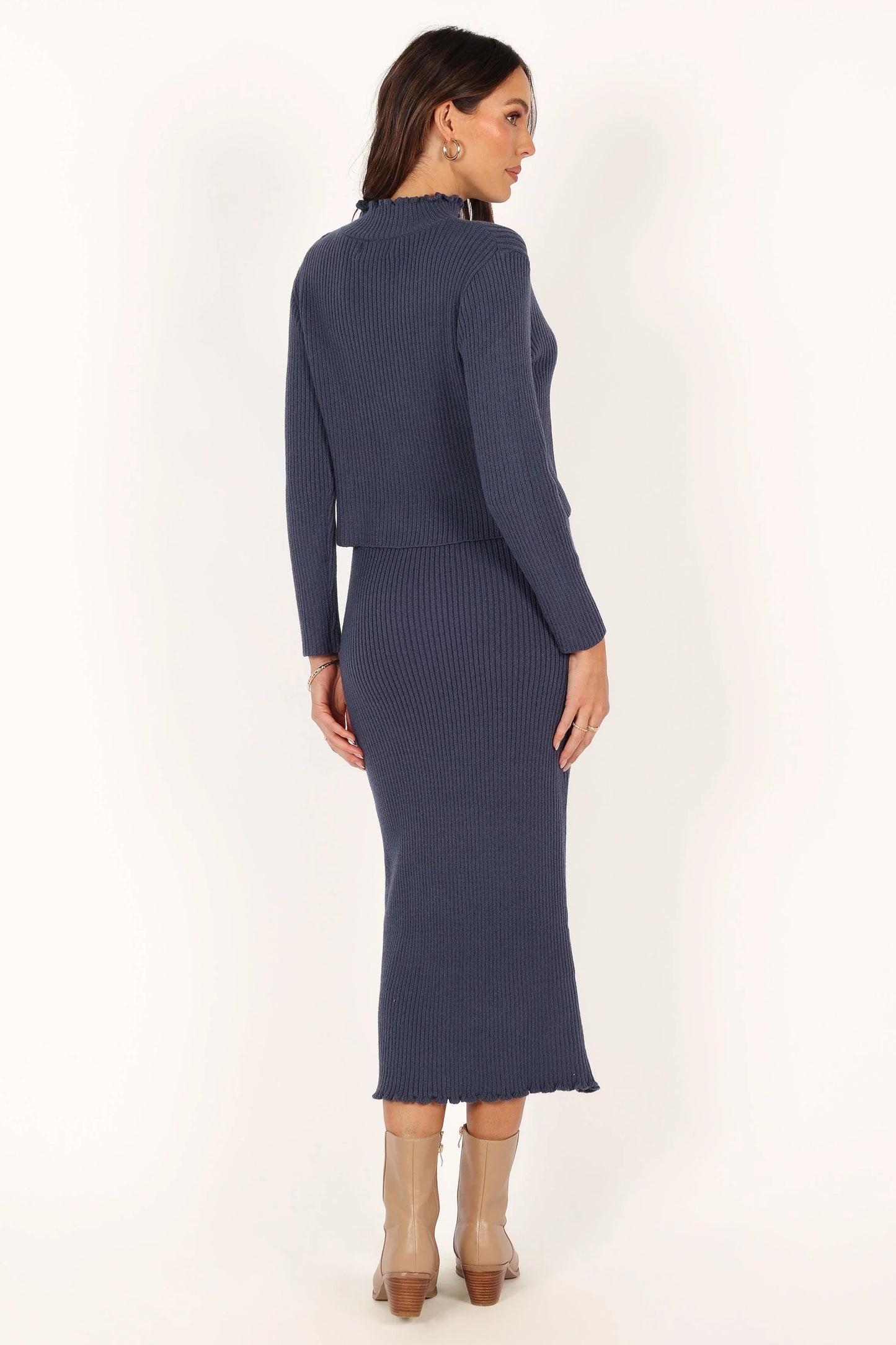 Payton Knitted Set - Navy