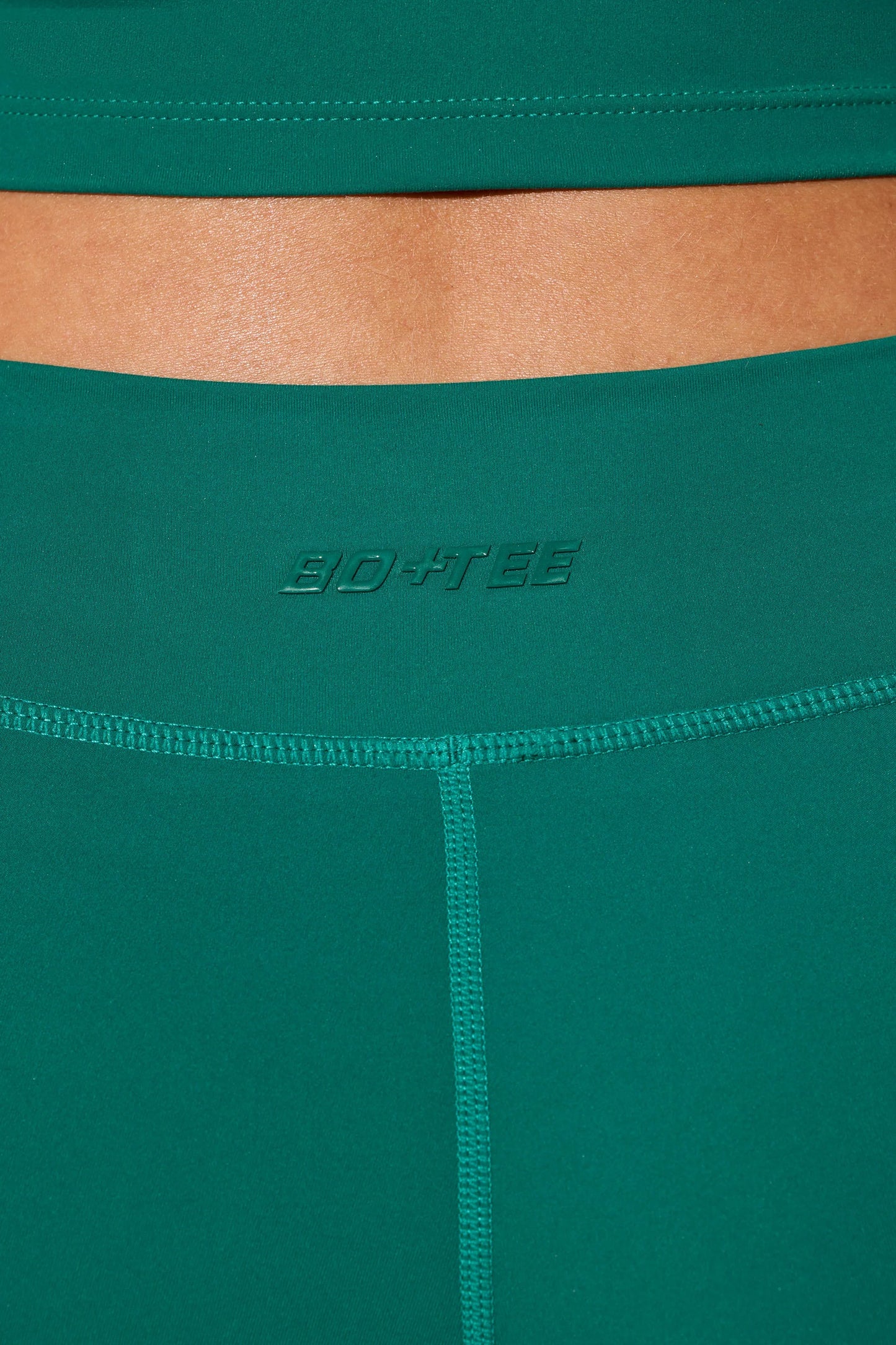 Twist Waist Mini Shorts with Pockets in Teal