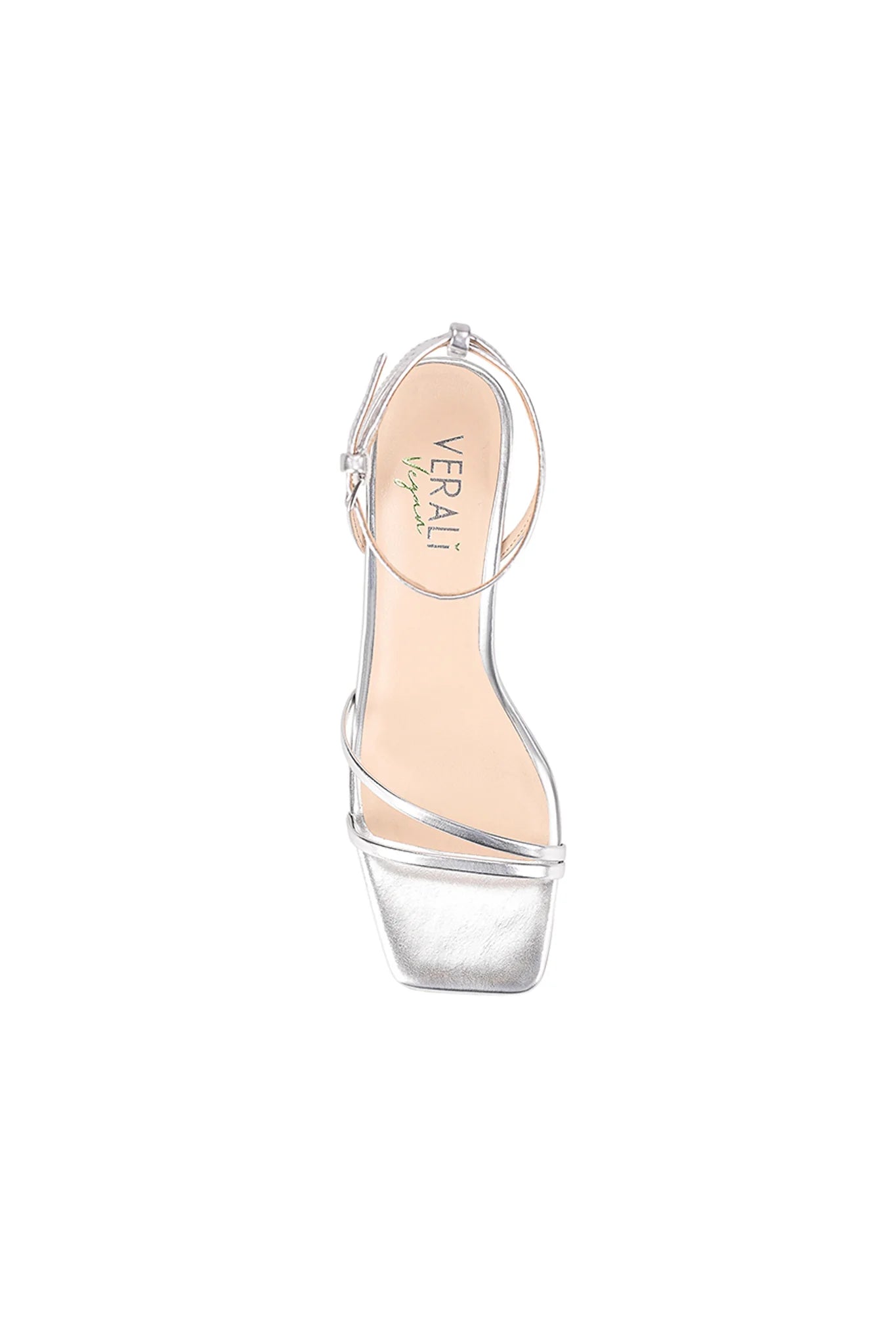 VERALi Stevie Block Heel Sandal Silver Metallic