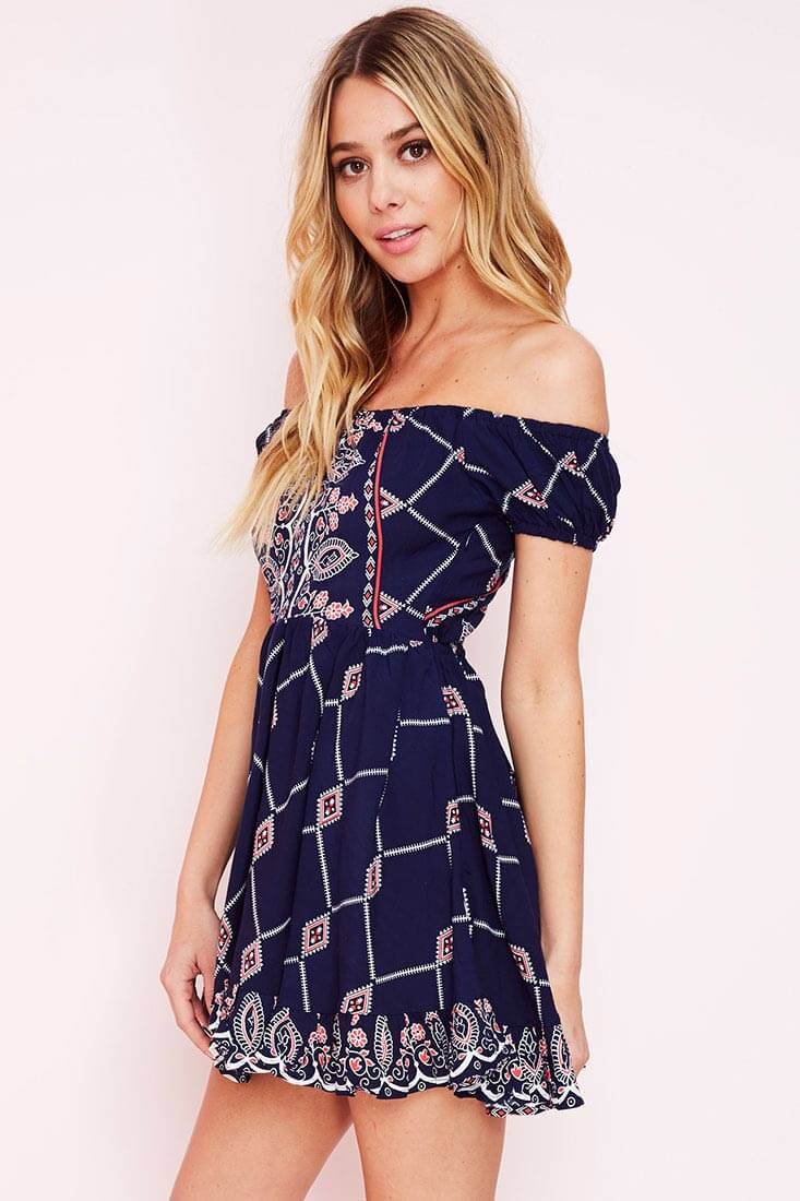 Veda Tube Dress Navy