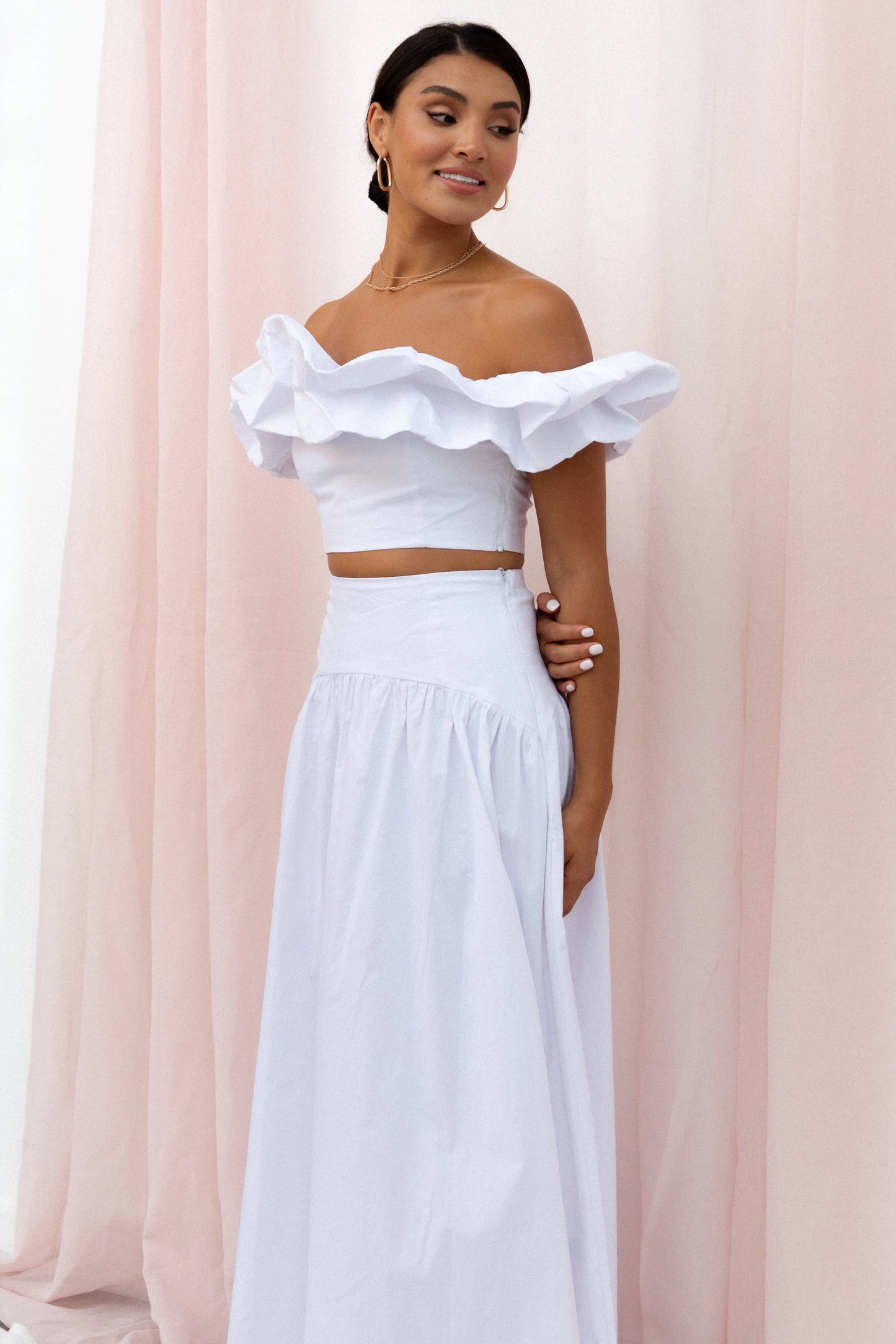 Savannah Maxi Skirt - White