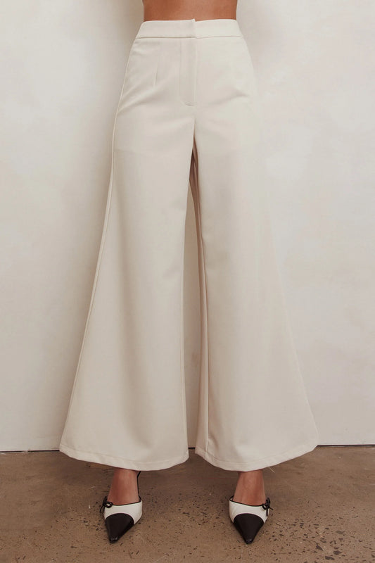 Consideration Wide Leg Pant Beige