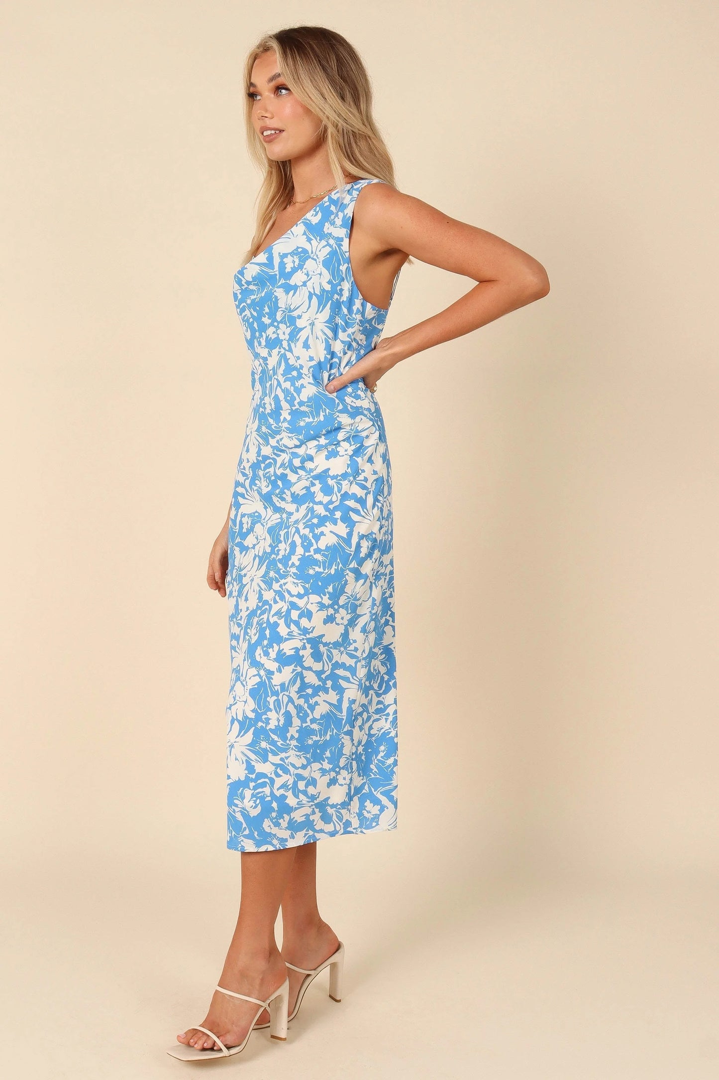 Elias Midi Dress - Blue Floral