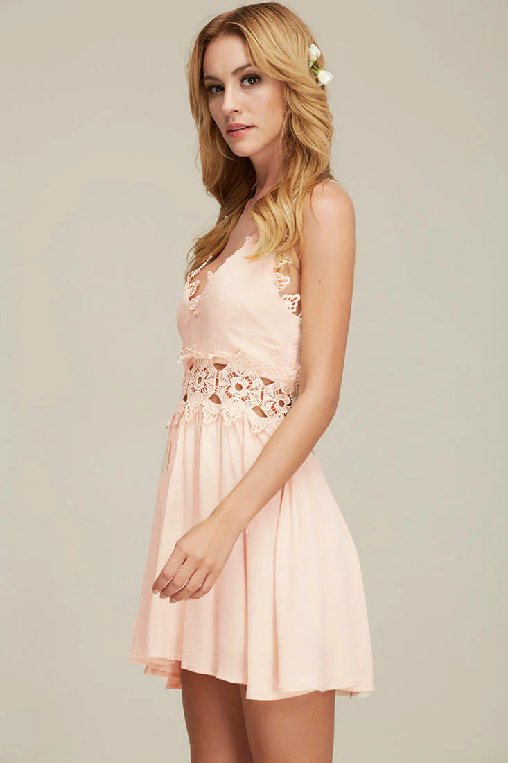 Dreamer Casual Mini Dress Pink