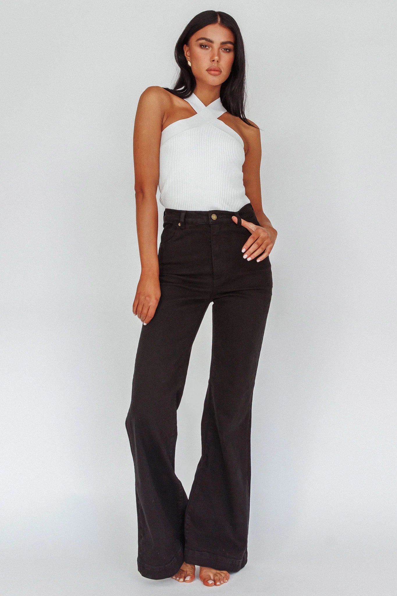 ROLLA'S Eastcoast Flare Jet Black