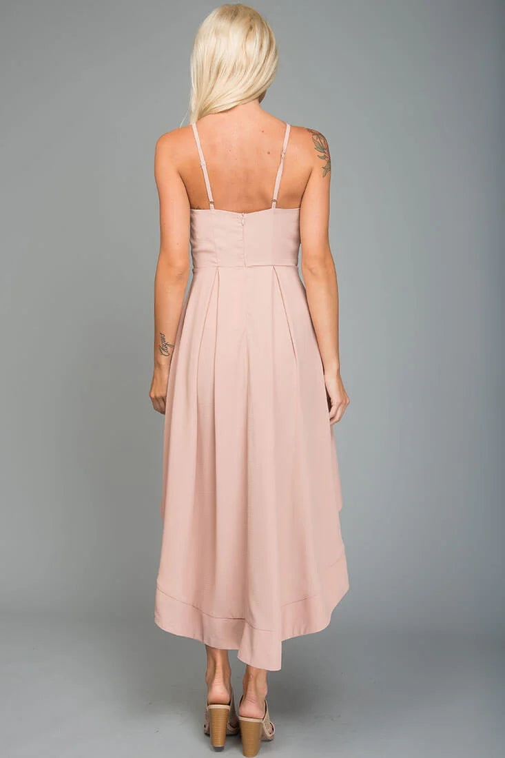 Eliana High-Low Party Dress Blush
