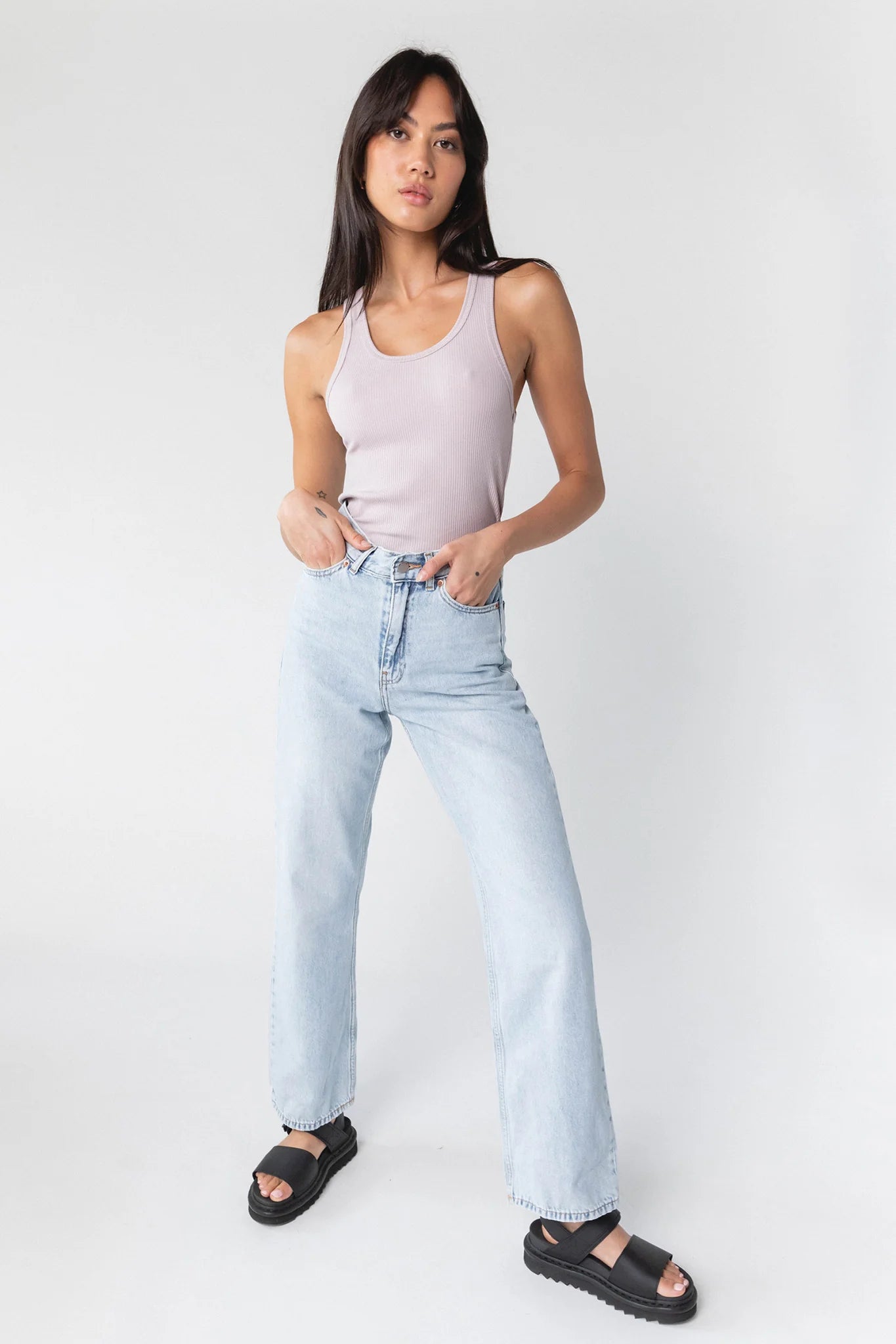 DR DENIM Echo Jeans Bleach Sky