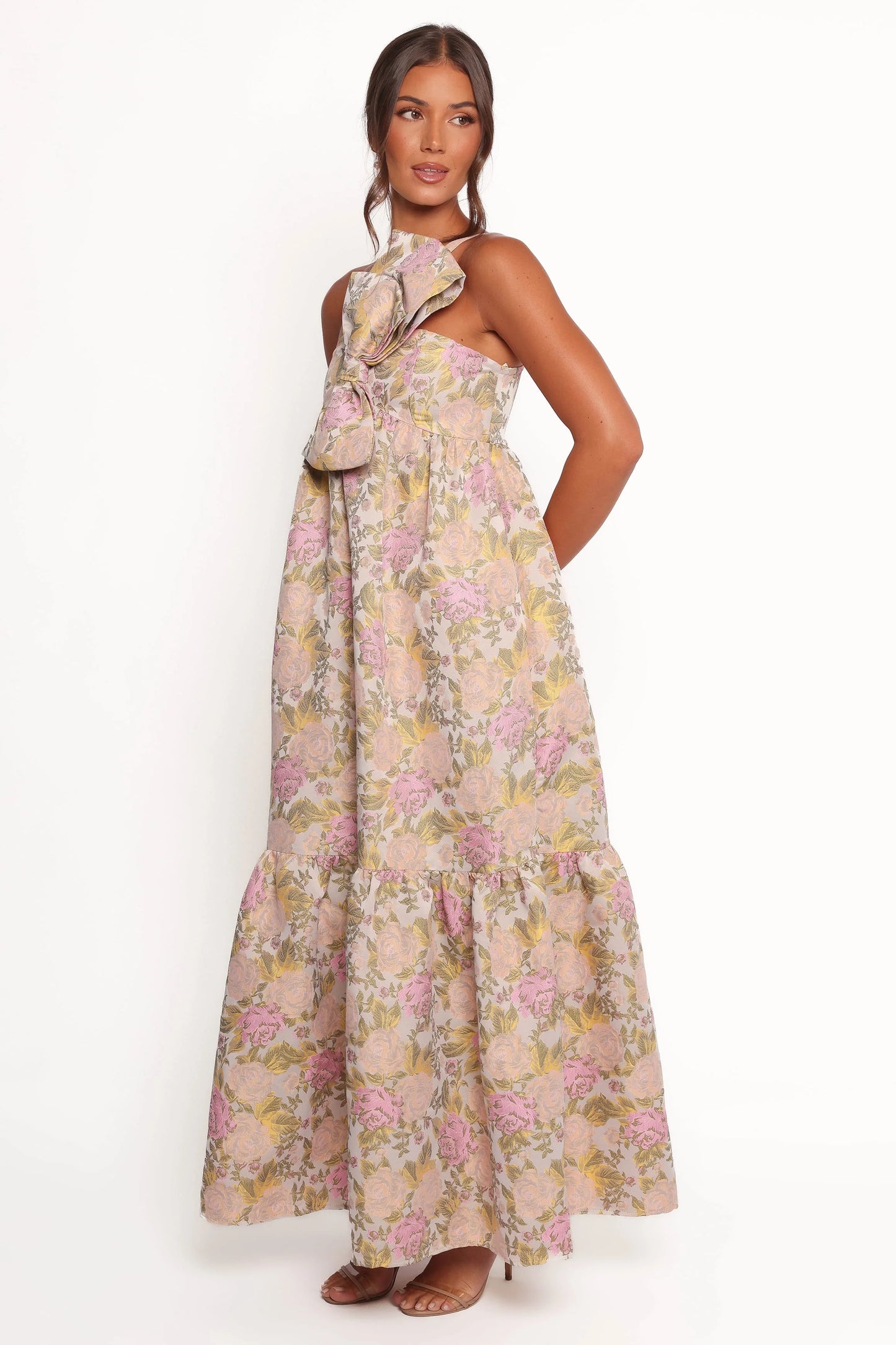 Betina Bow Front Maxi Dress - Multi Floral