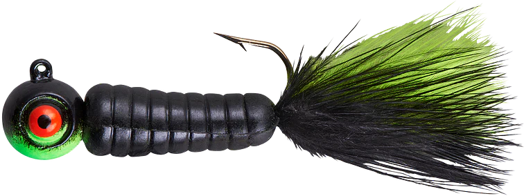 Lindy Fuzz-E-Grub Pre-Rigged Hair Tail Soft Grub 2 pack