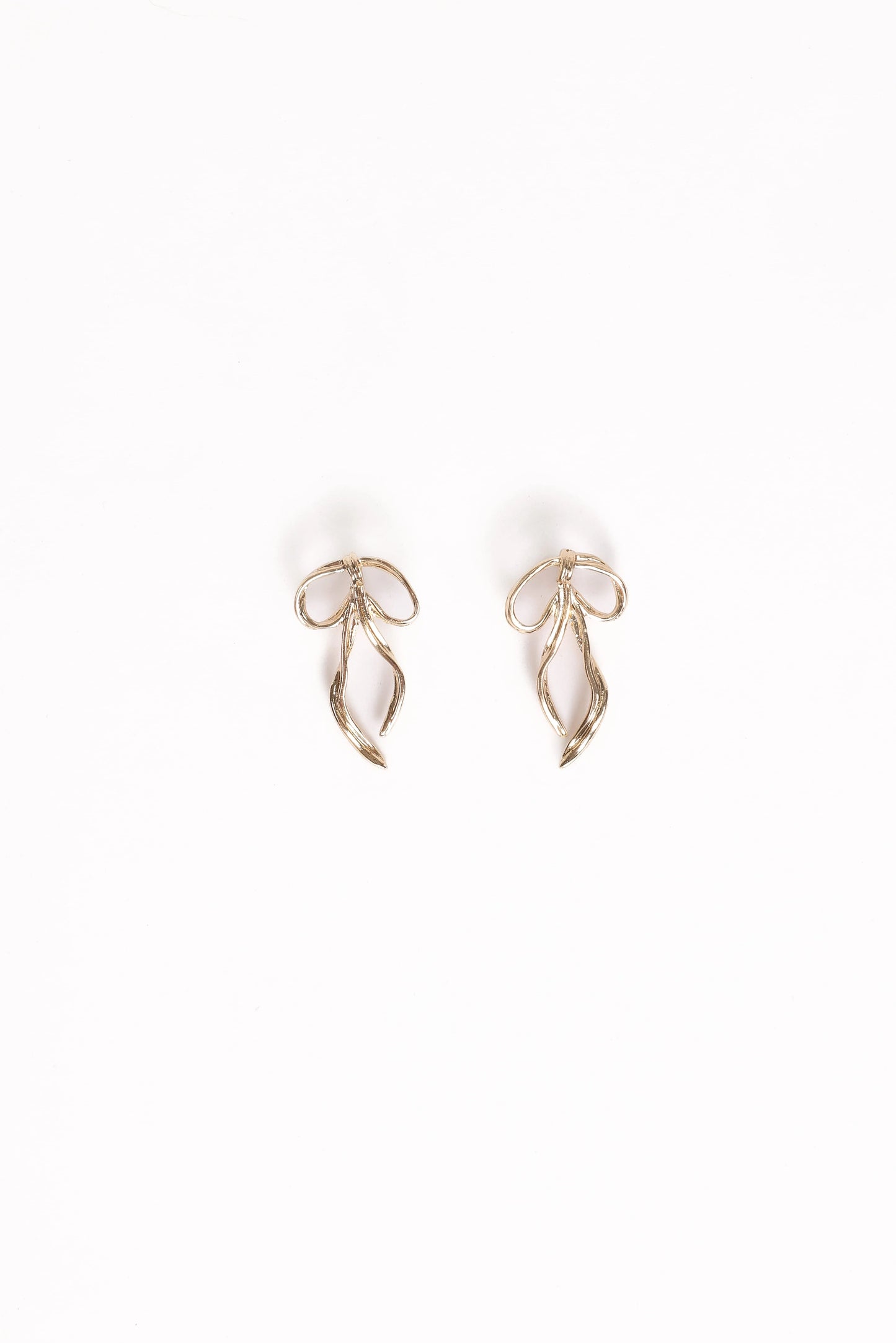 Avery Bow Earrings - Gold
