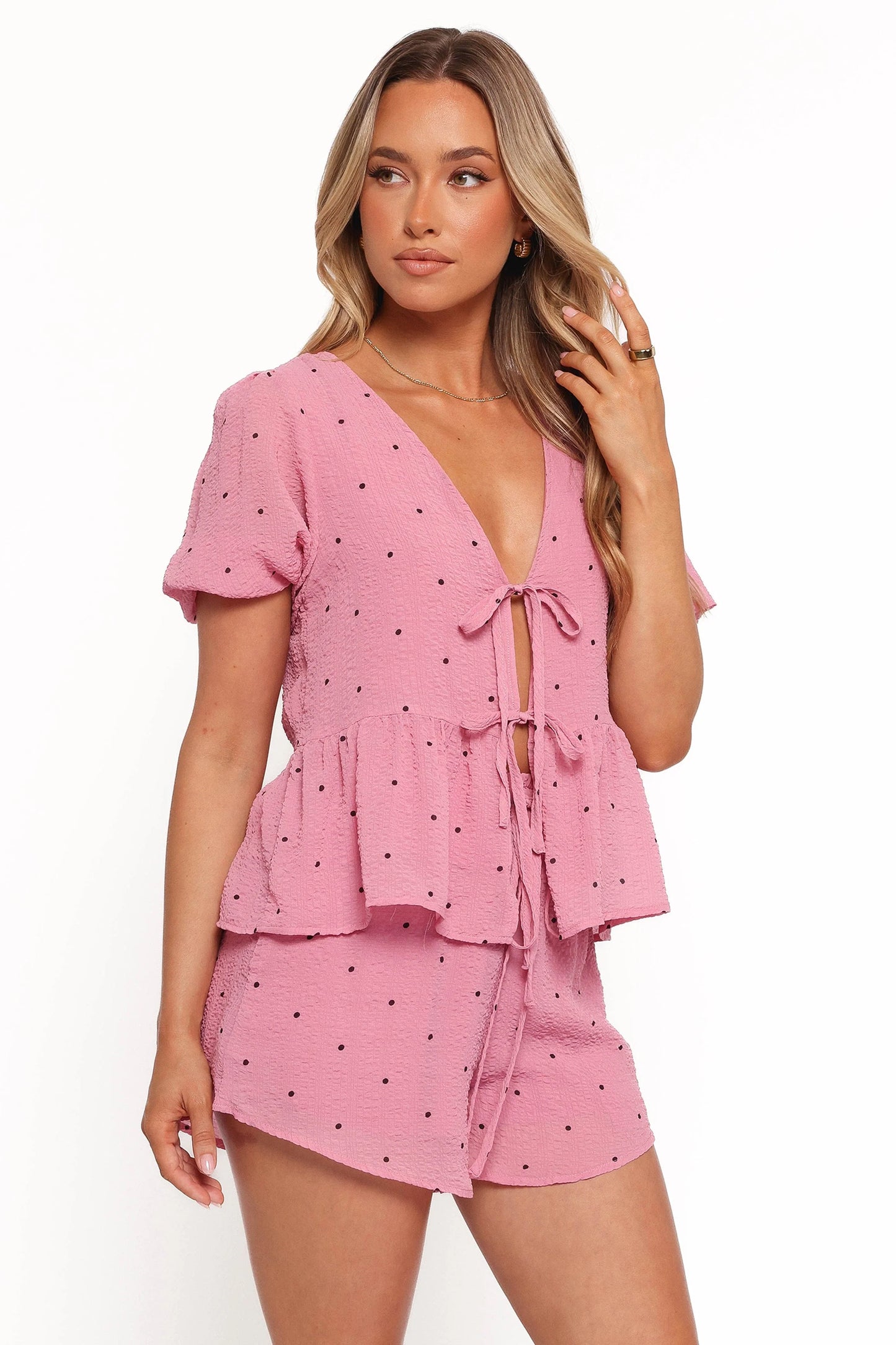 Nala Shorts - Pink Polka Dot