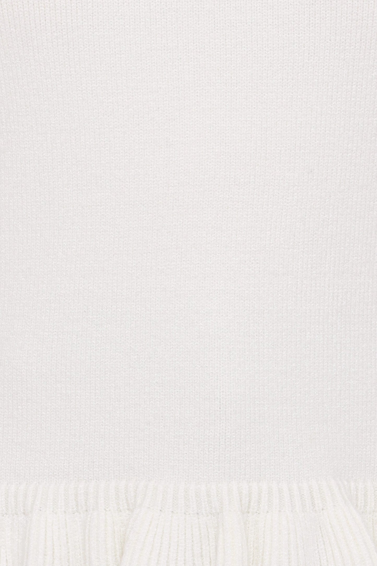 Emilie Short Sleeve Ruffle Crew Sweater - Cream