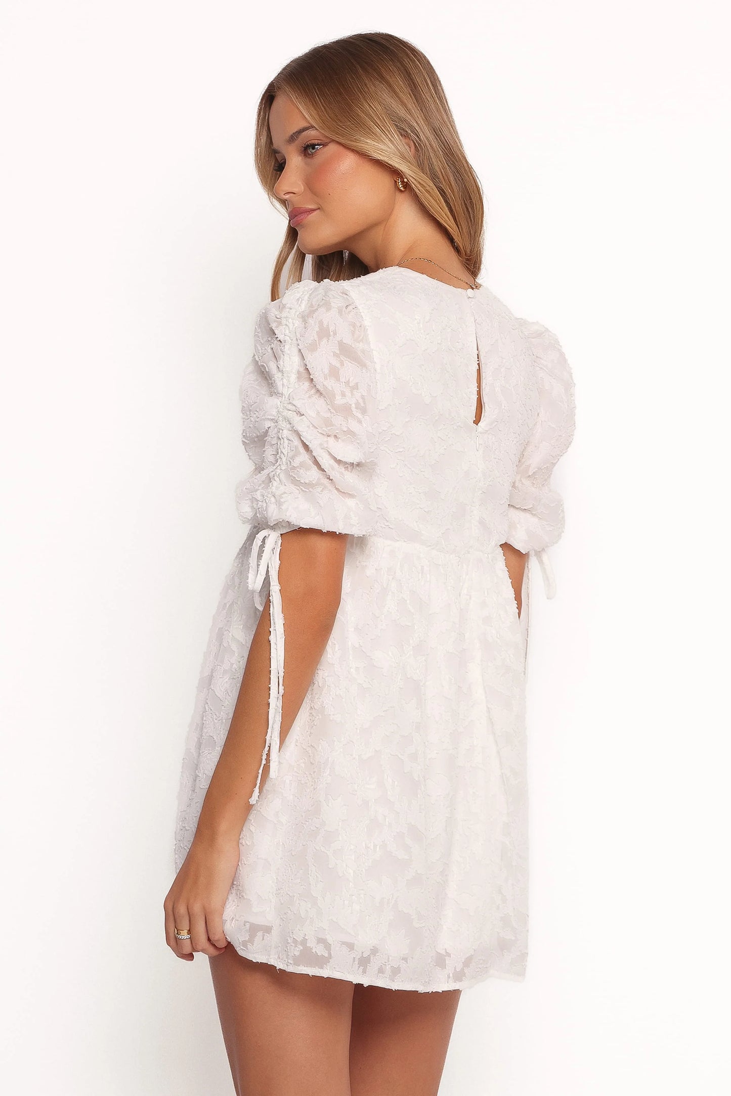 Giselle Mini Dress - White Floral