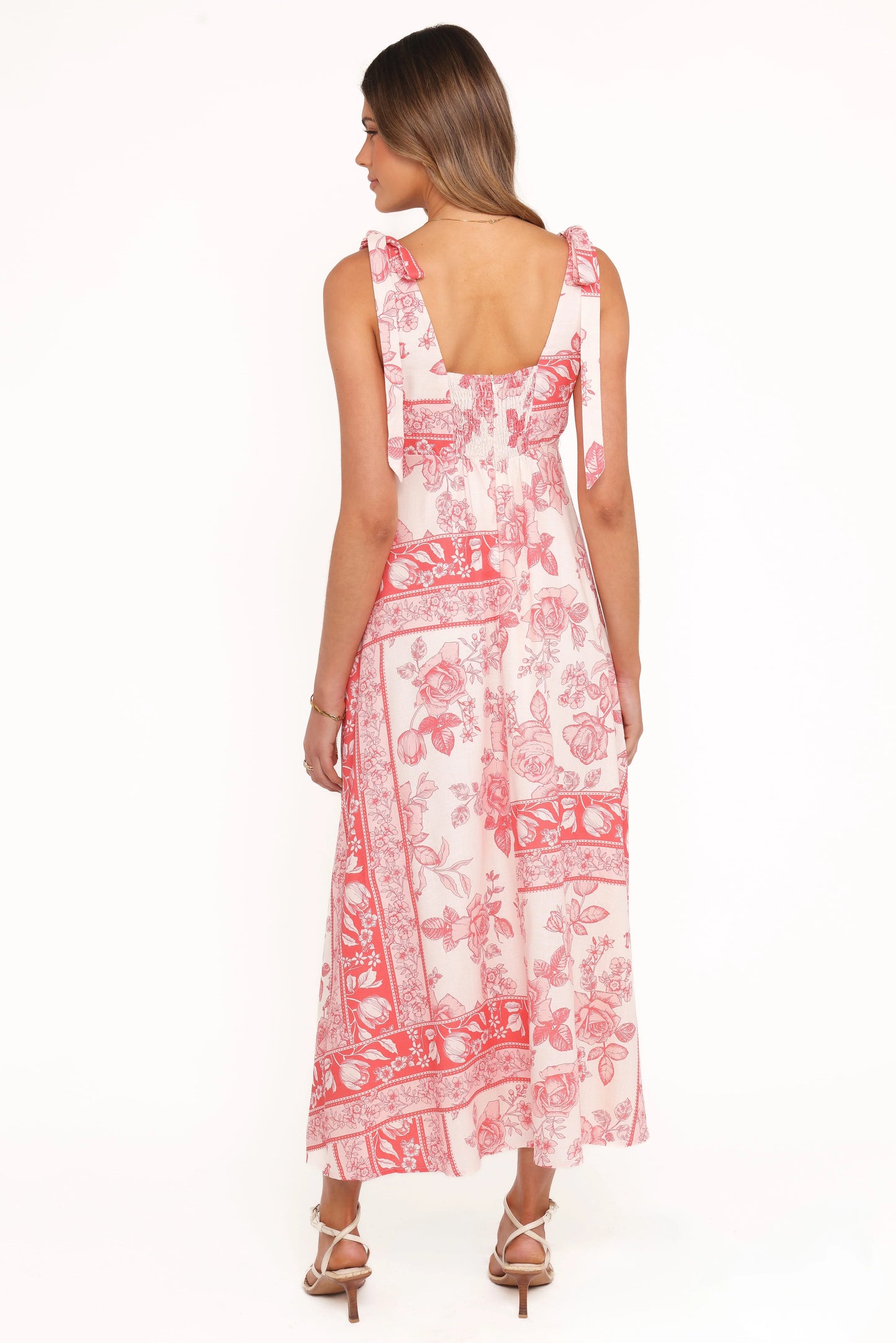 Valara Tie Shoulder Maxi Dress - Rose Tile