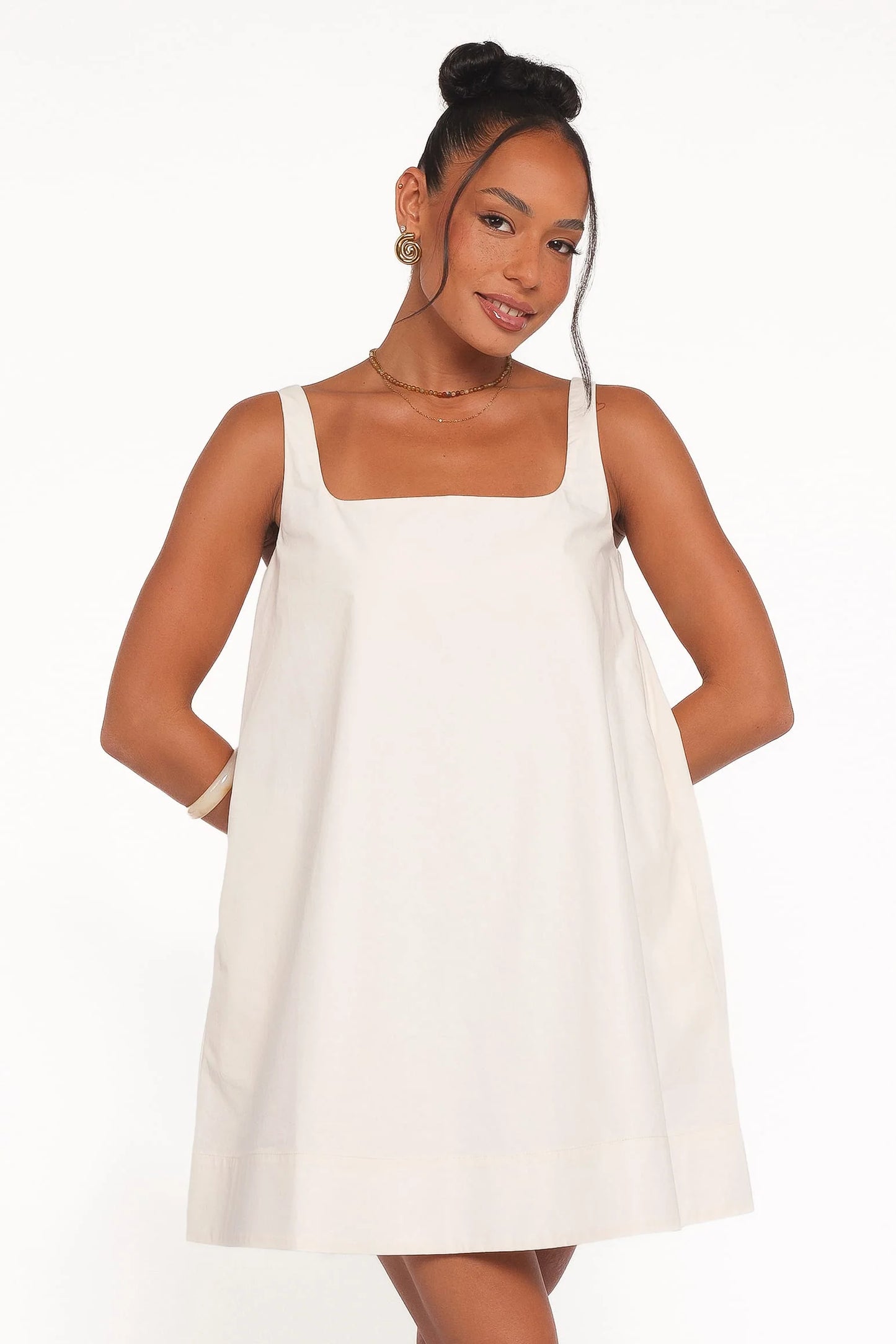 Kora Mini Dress - Chalk White