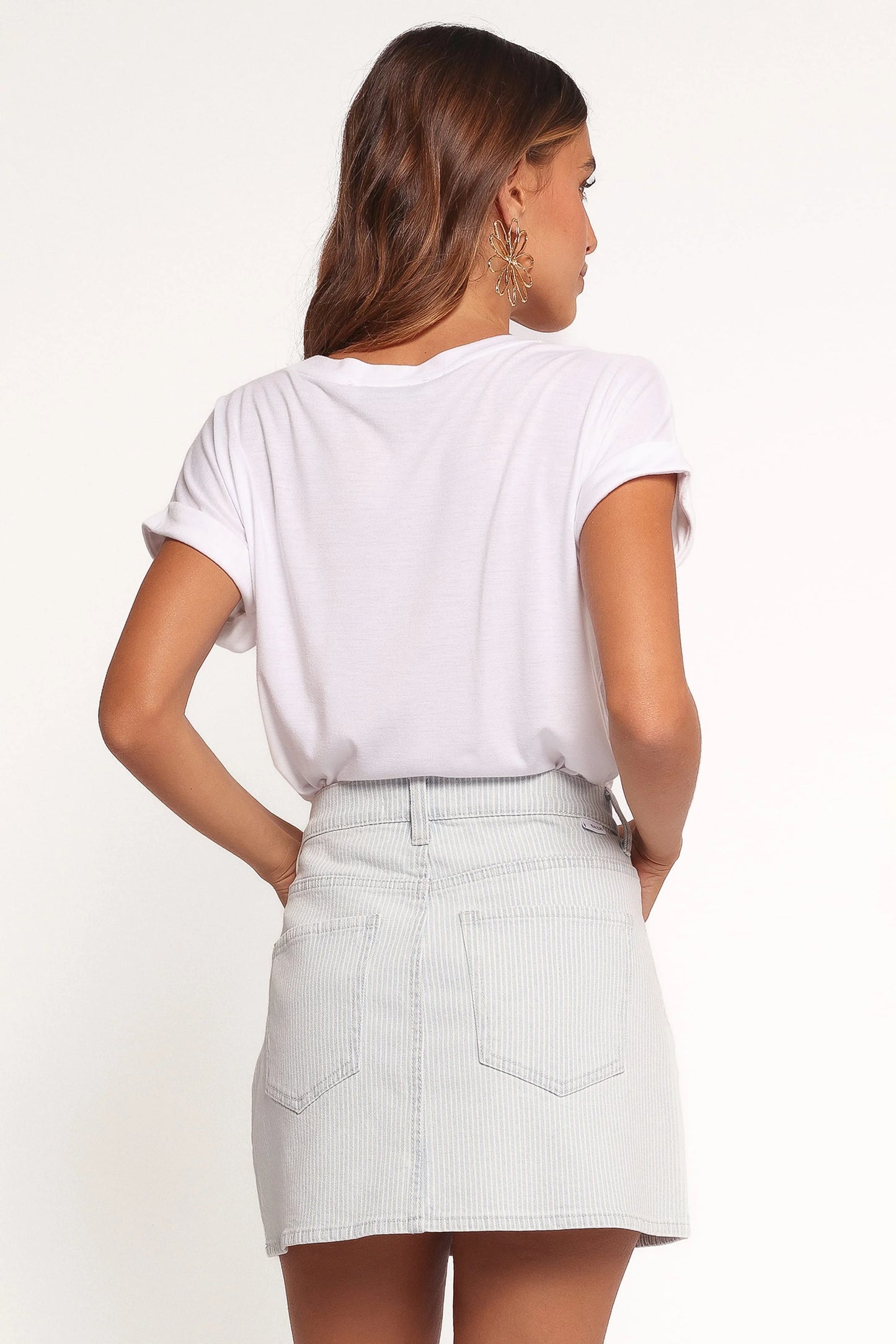 Malibu Mini Skirt - Blue Bell Stripe