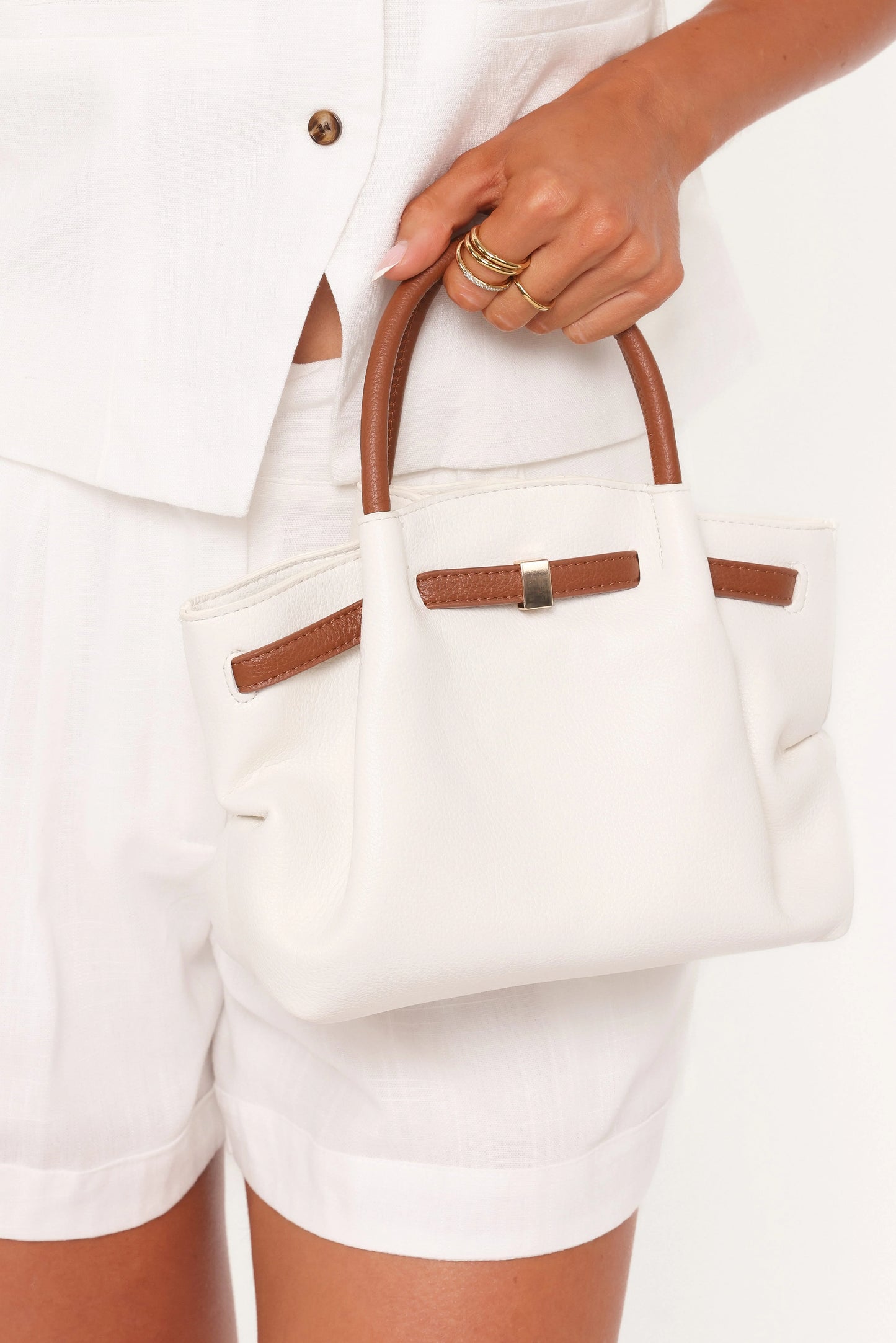Willow Bag - White/Brown
