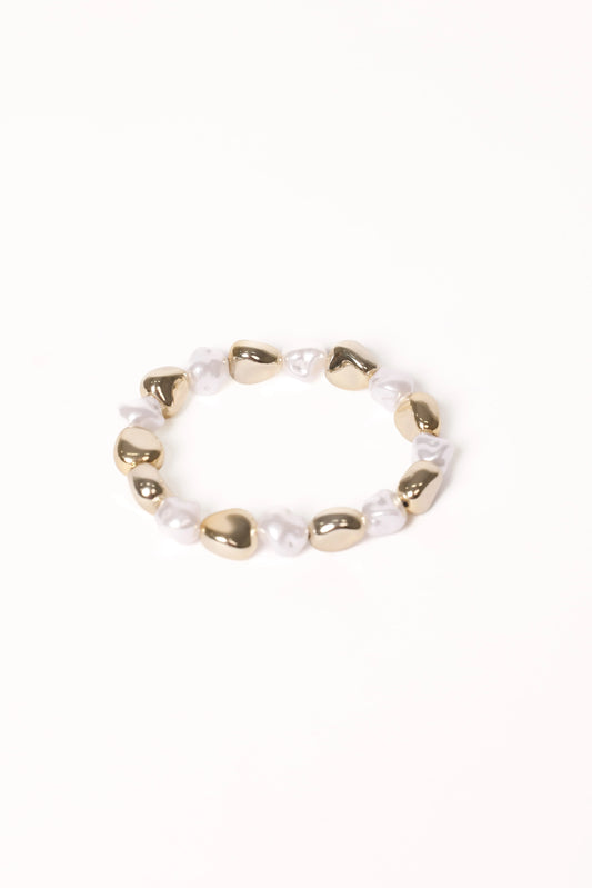 Phoenix Bracelet - Gold/Pearl