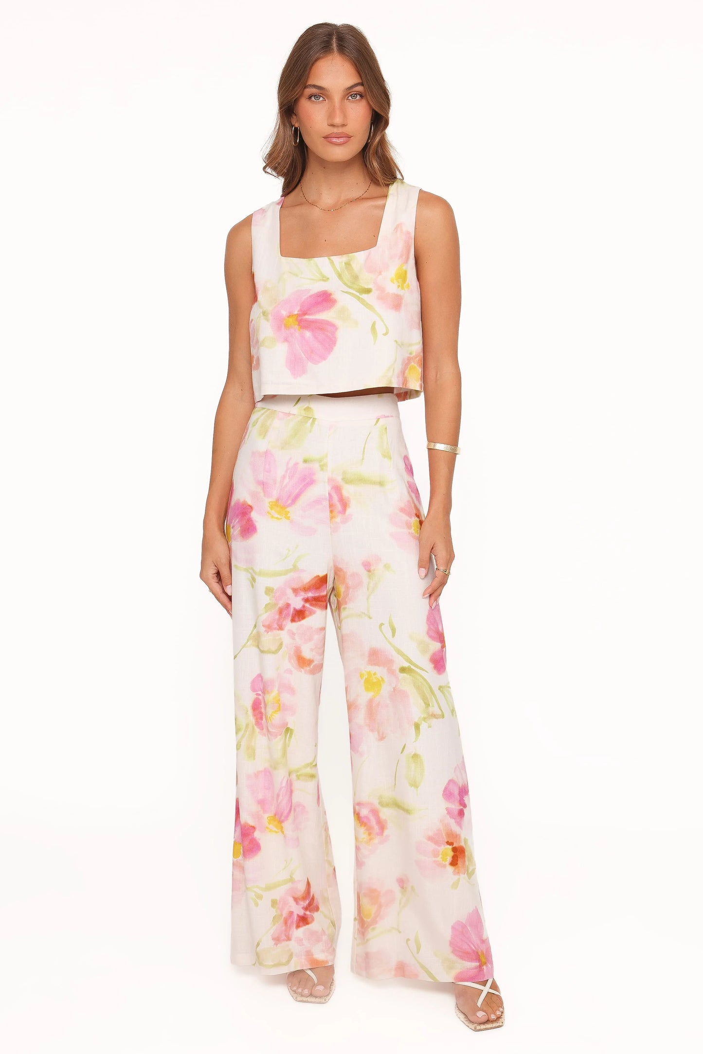Devlin Top - Pink Garden Floral