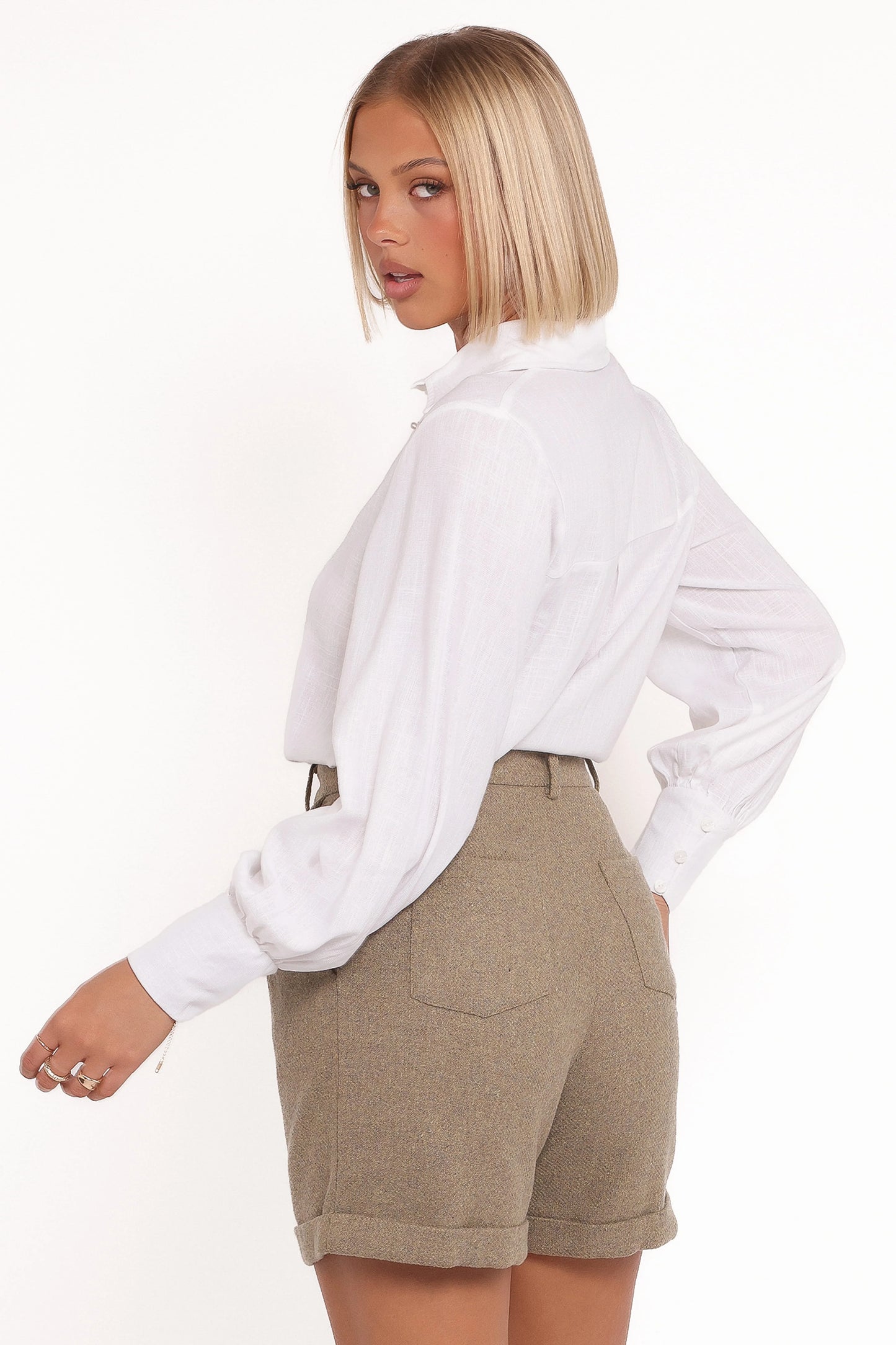 Briggs Long Sleeve Shirt - White