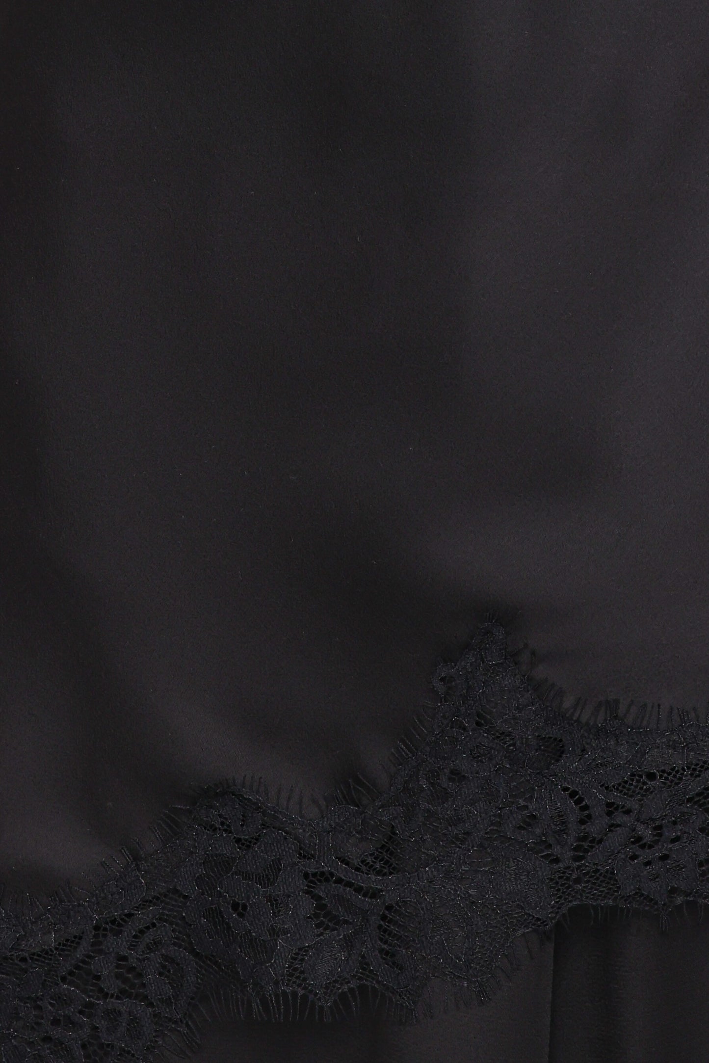 Clara Asymmetrical Lace Top - Black