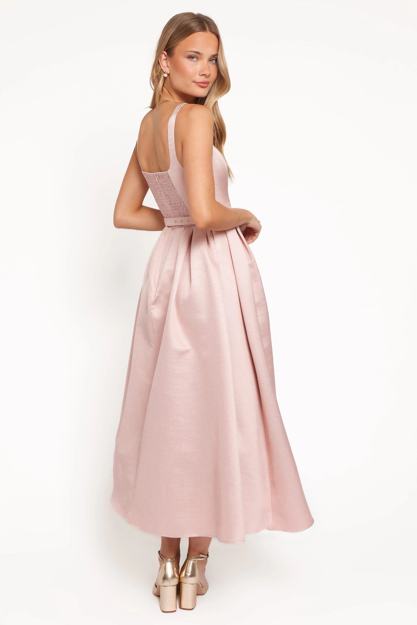 Augustine Midi Dress - Dusty Pink