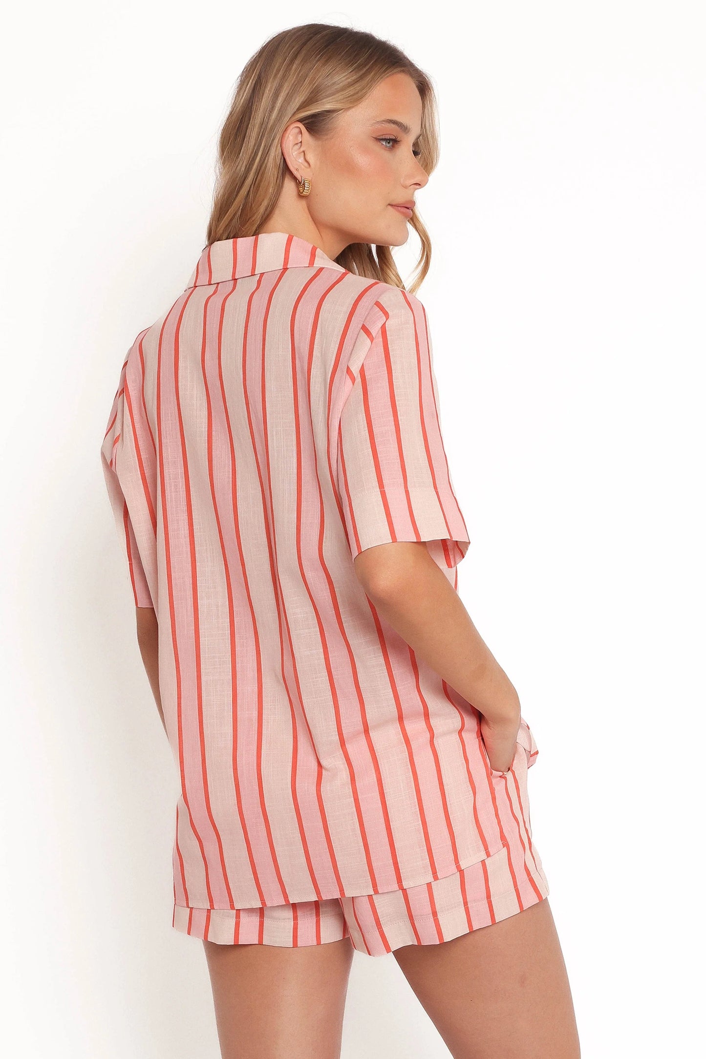 Aaliyah Shorts - Pink Stripe