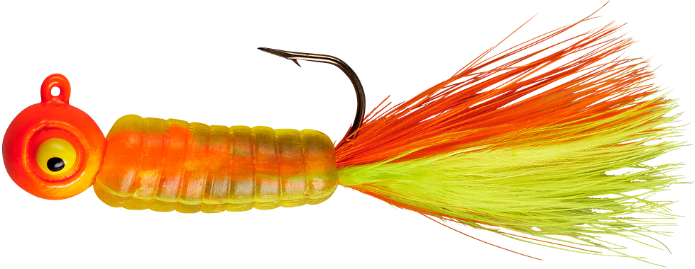 Lindy Fuzz-E-Grub Pre-Rigged Hair Tail Soft Grub 2 pack