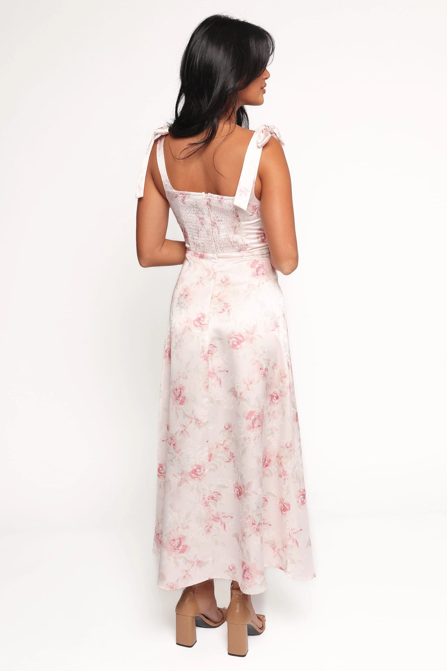 Zane Midi Dress - Pink Floral