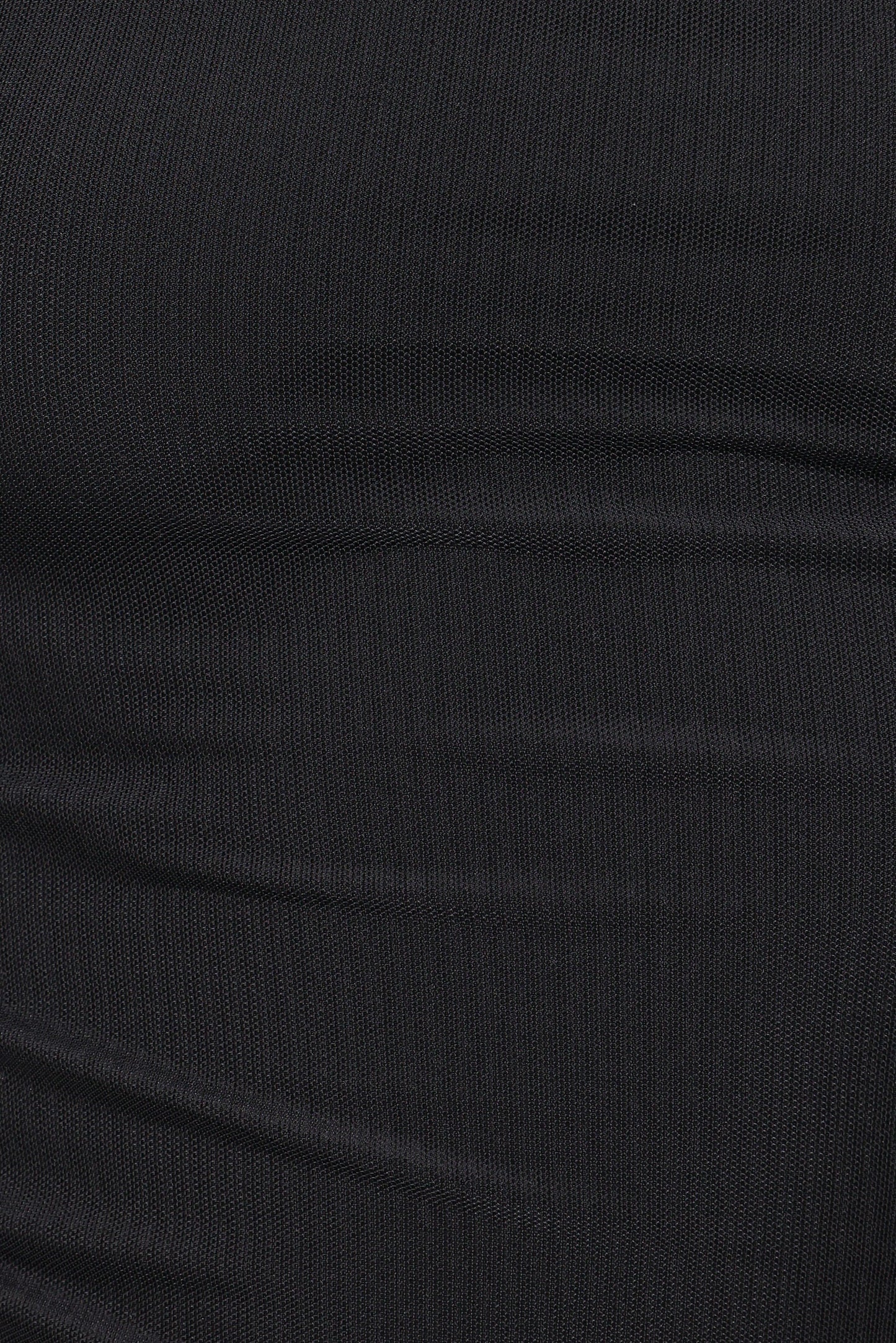 Carlie Mesh One Shoulder Top - Black