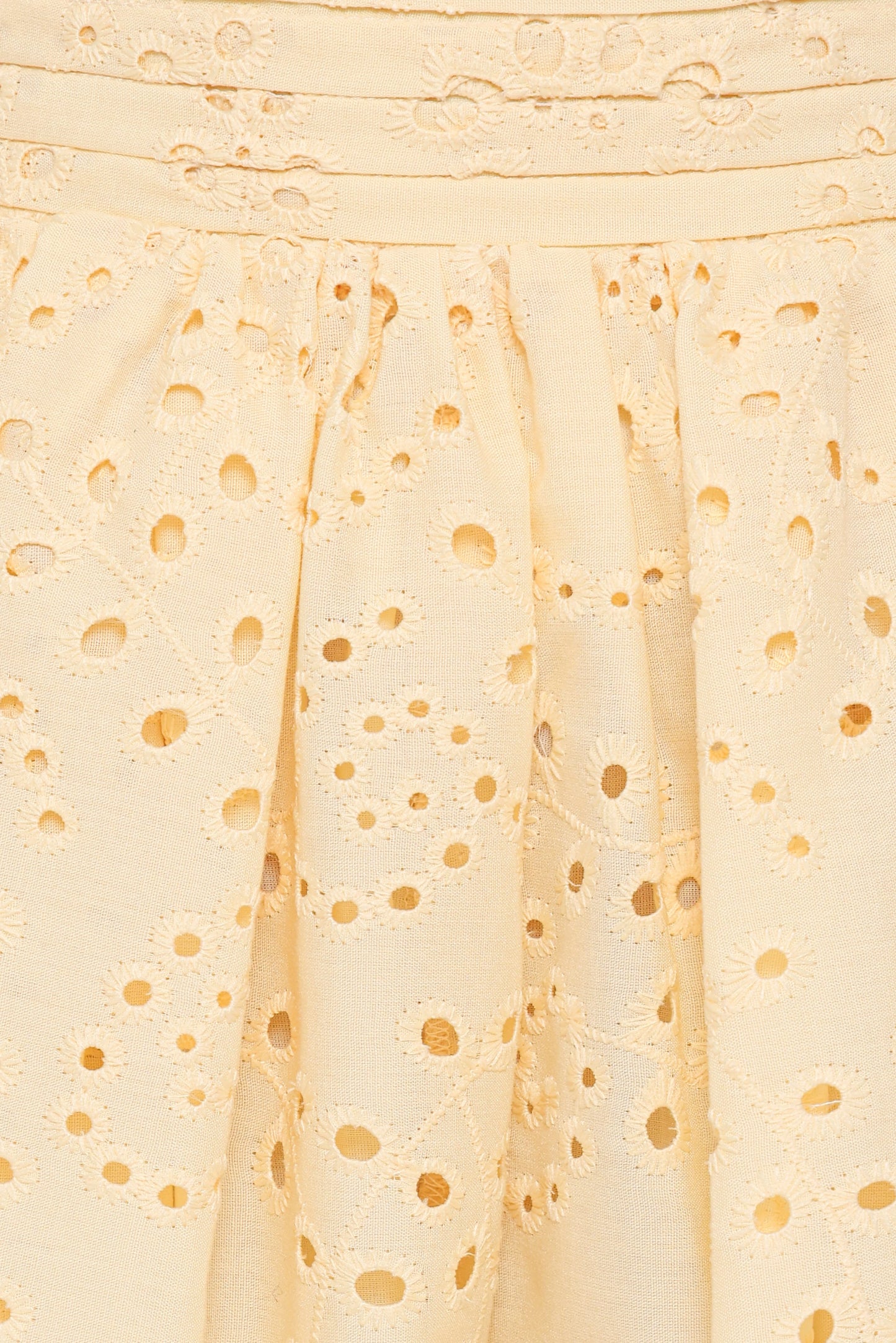 Regina Eyelet Flowy Short - Butter Yellow