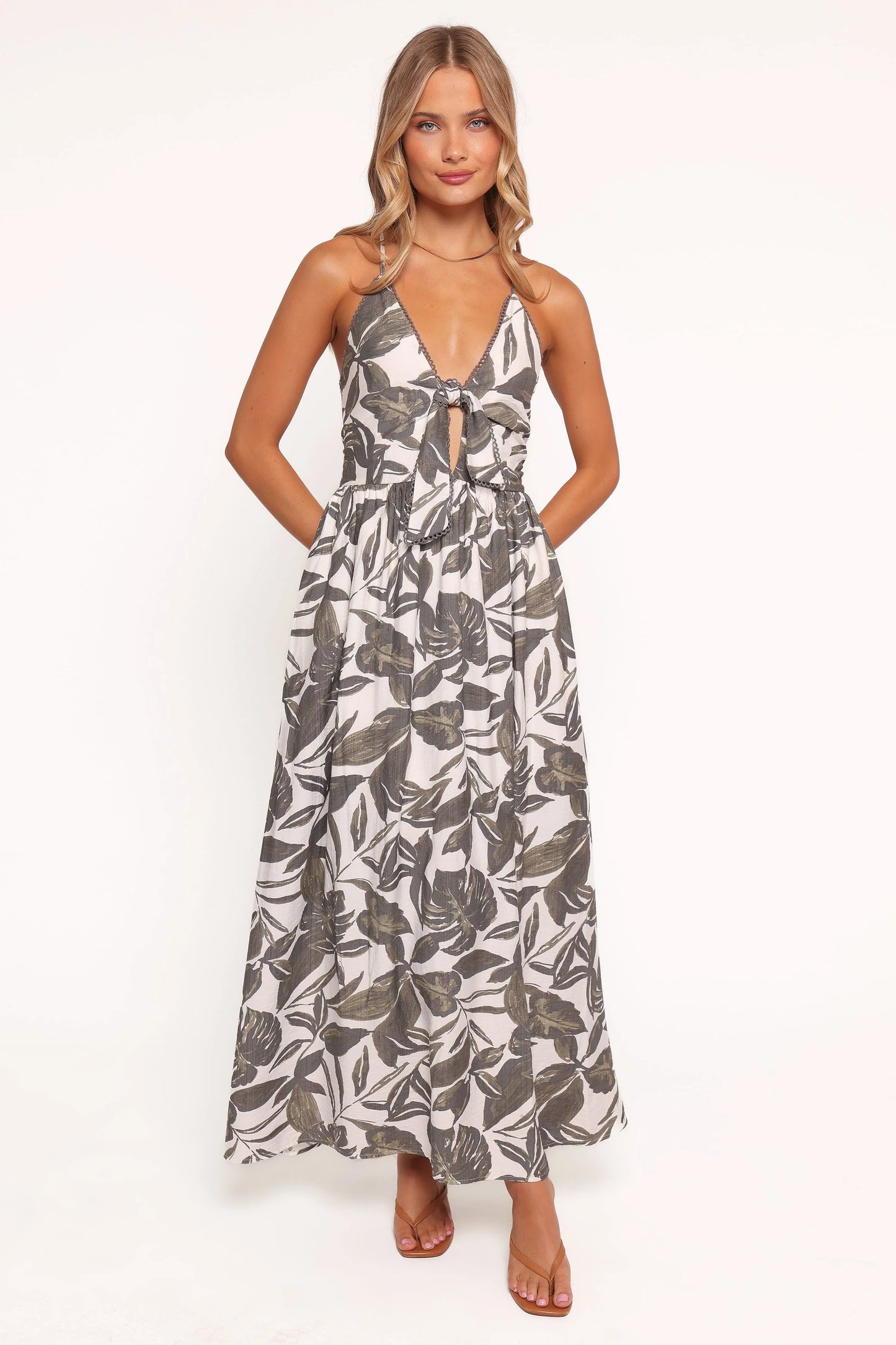 Bray Midi Dress - Vineyard Green