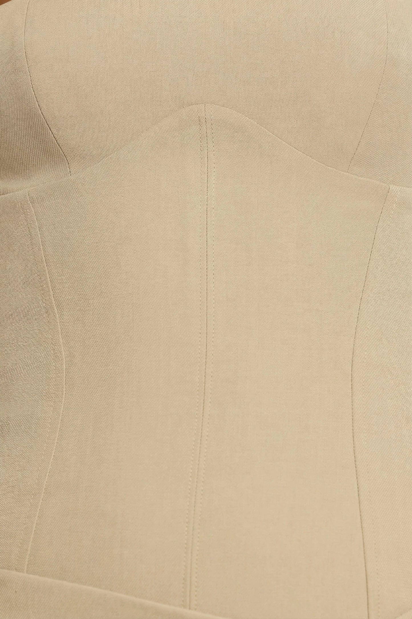 Woven Twill Wrap Over Pleated Mini Dress in Taupe