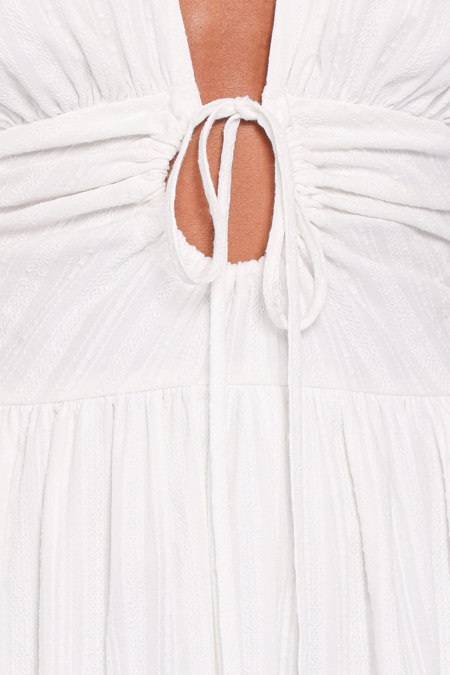 Edel Short Sleeve Maxi Dress - White