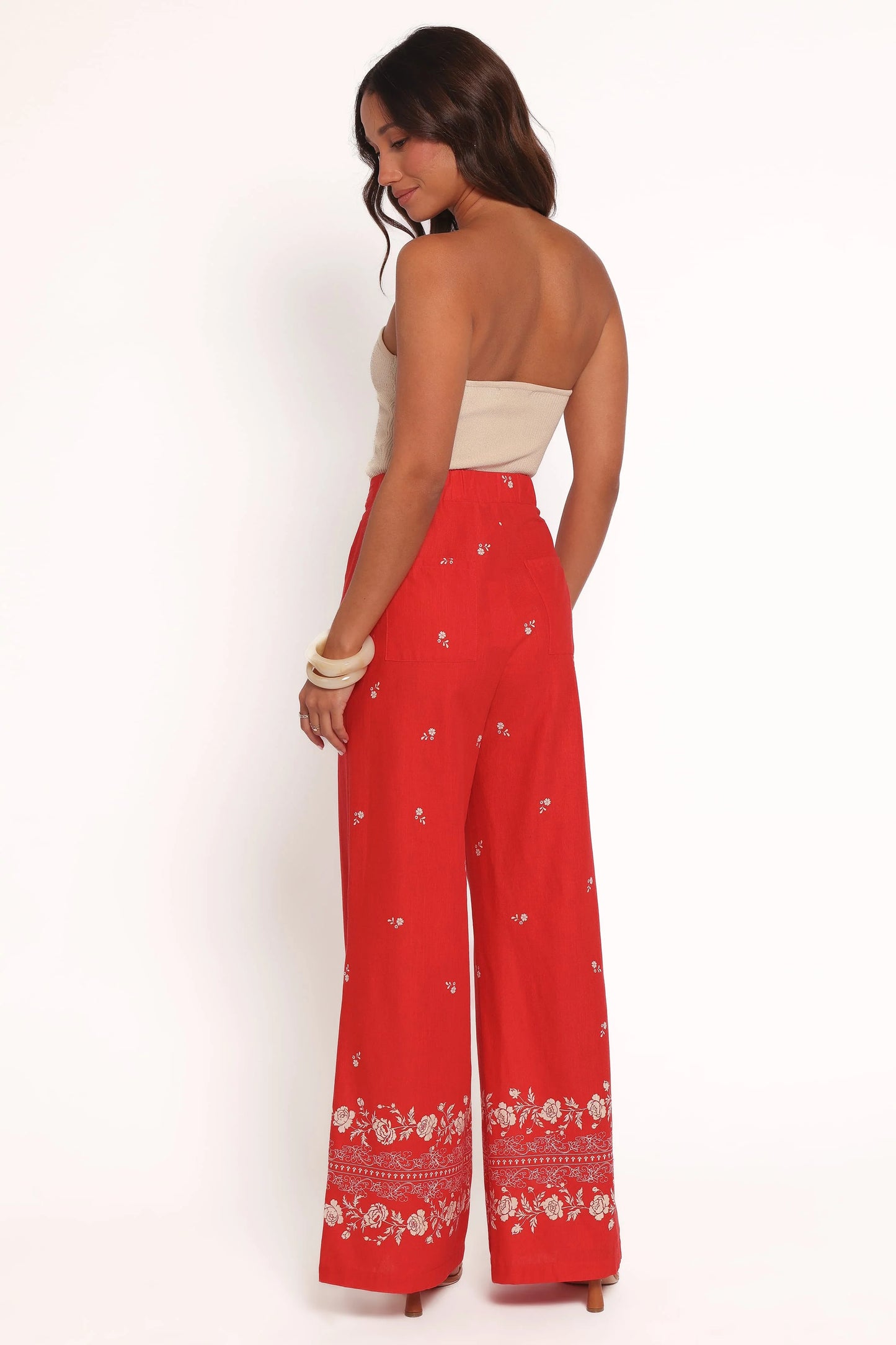 Ilara Pant - Red Floral