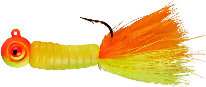 Lindy Fuzz-E-Grub Pre-Rigged Hair Tail Soft Grub 2 pack