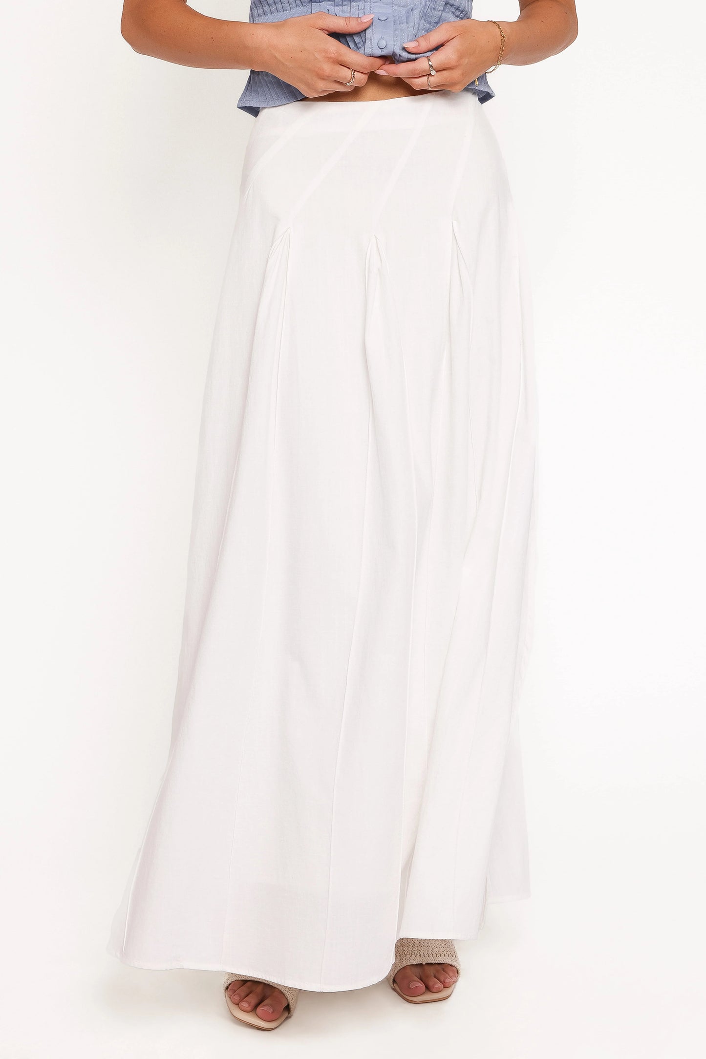 Zoey Maxi Skirt - White