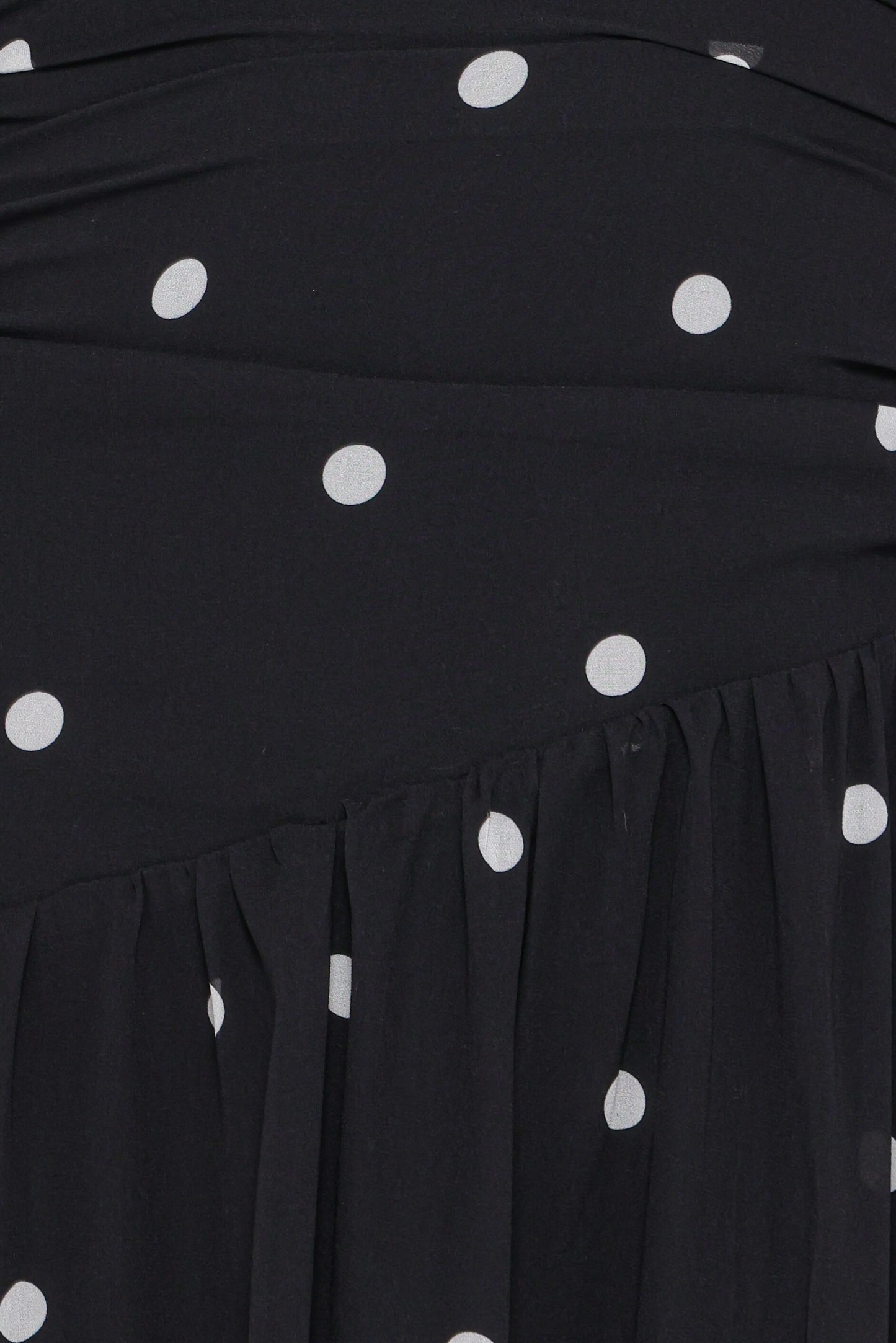 Levine Maxi Dress - Black Polka Dot