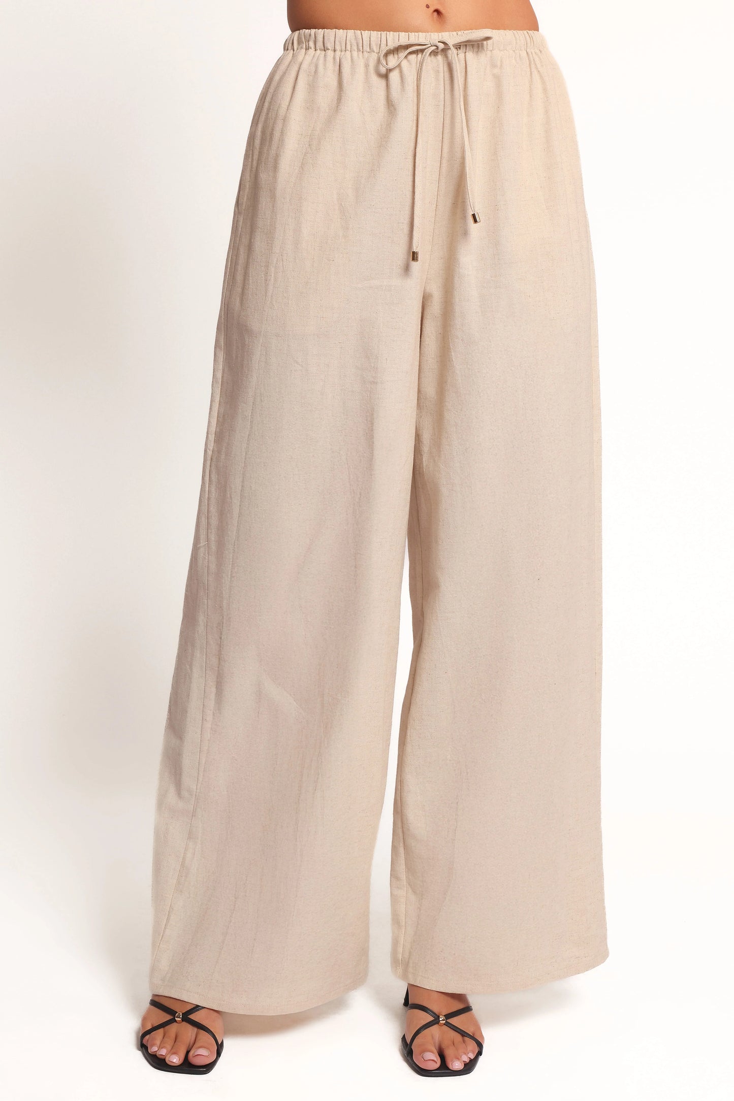 Trula Wide Leg Pant - Oatmeal