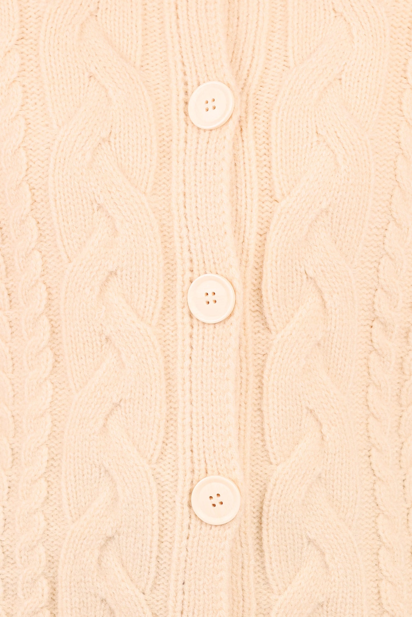 Nika Cable Knit Cardigan - Taupe