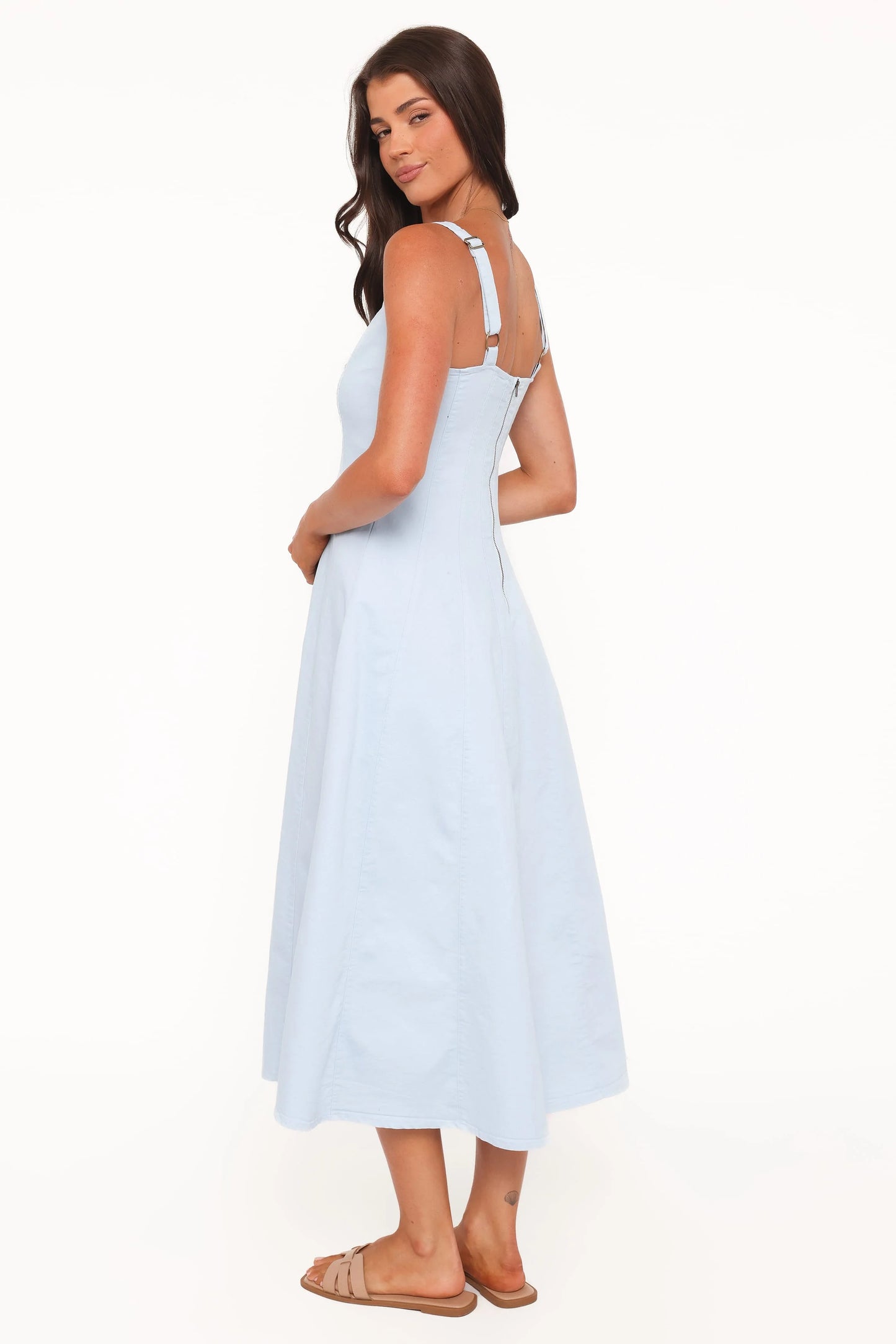 Una Midi Dress - Blue