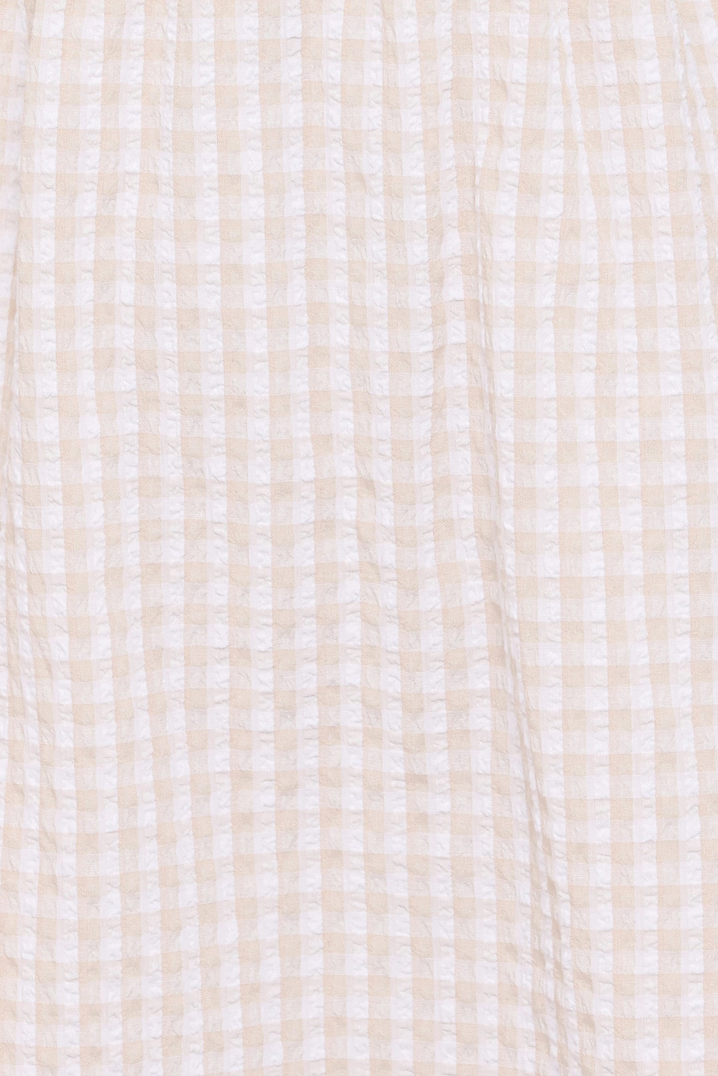 Cadhla Mini Dress - Beige Gingham