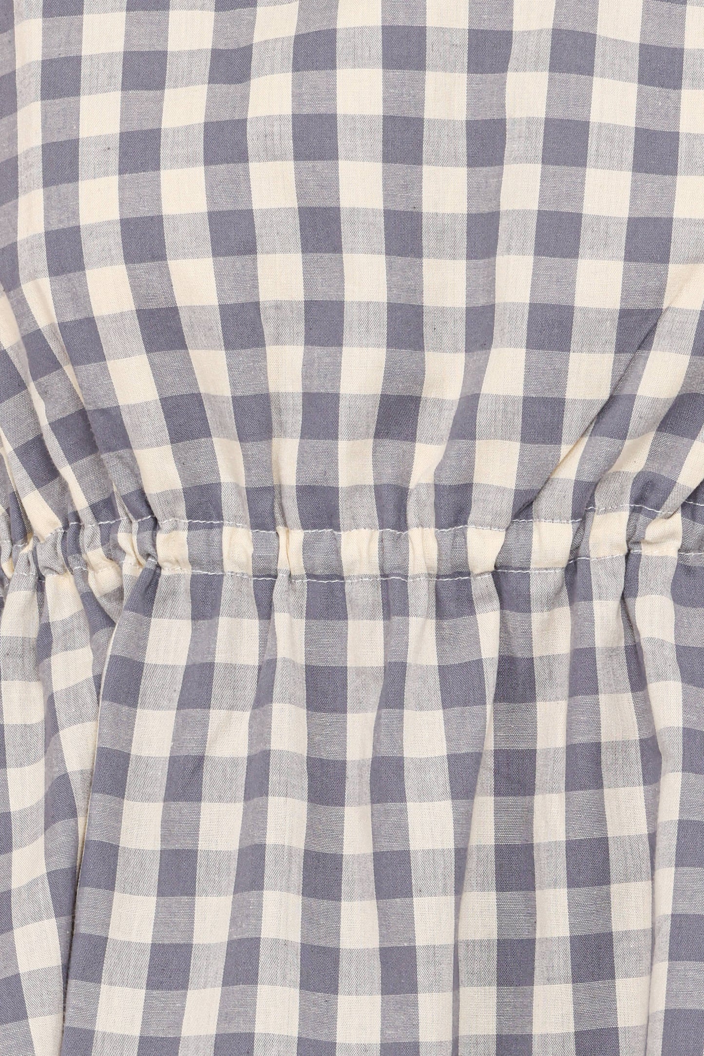 Rory Top - Slate Blue Gingham