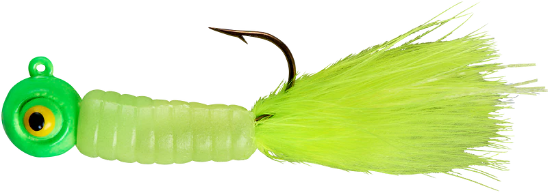 Lindy Fuzz-E-Grub Pre-Rigged Hair Tail Soft Grub 2 pack