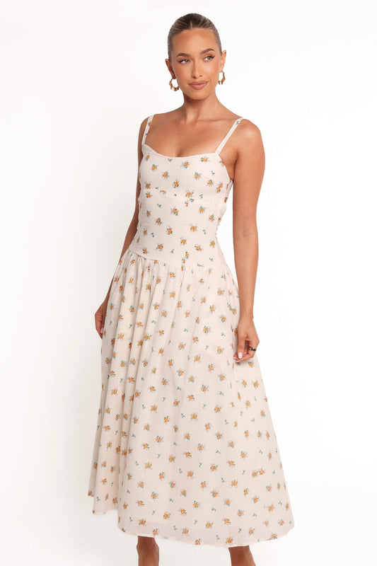 Oakley Maxi Dress - Yellow Floral