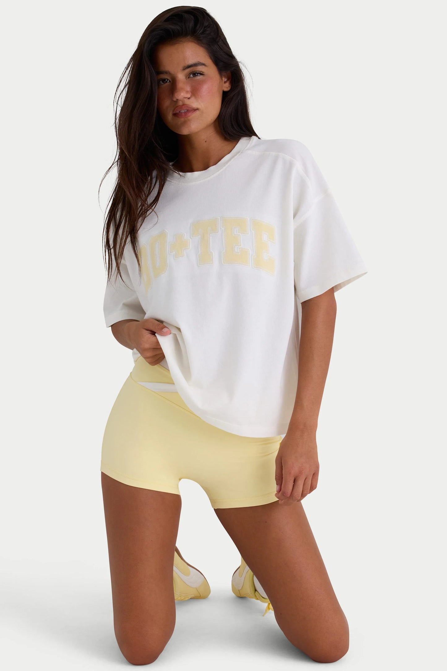 Oversized Cotton-Jersey T-Shirt in White
