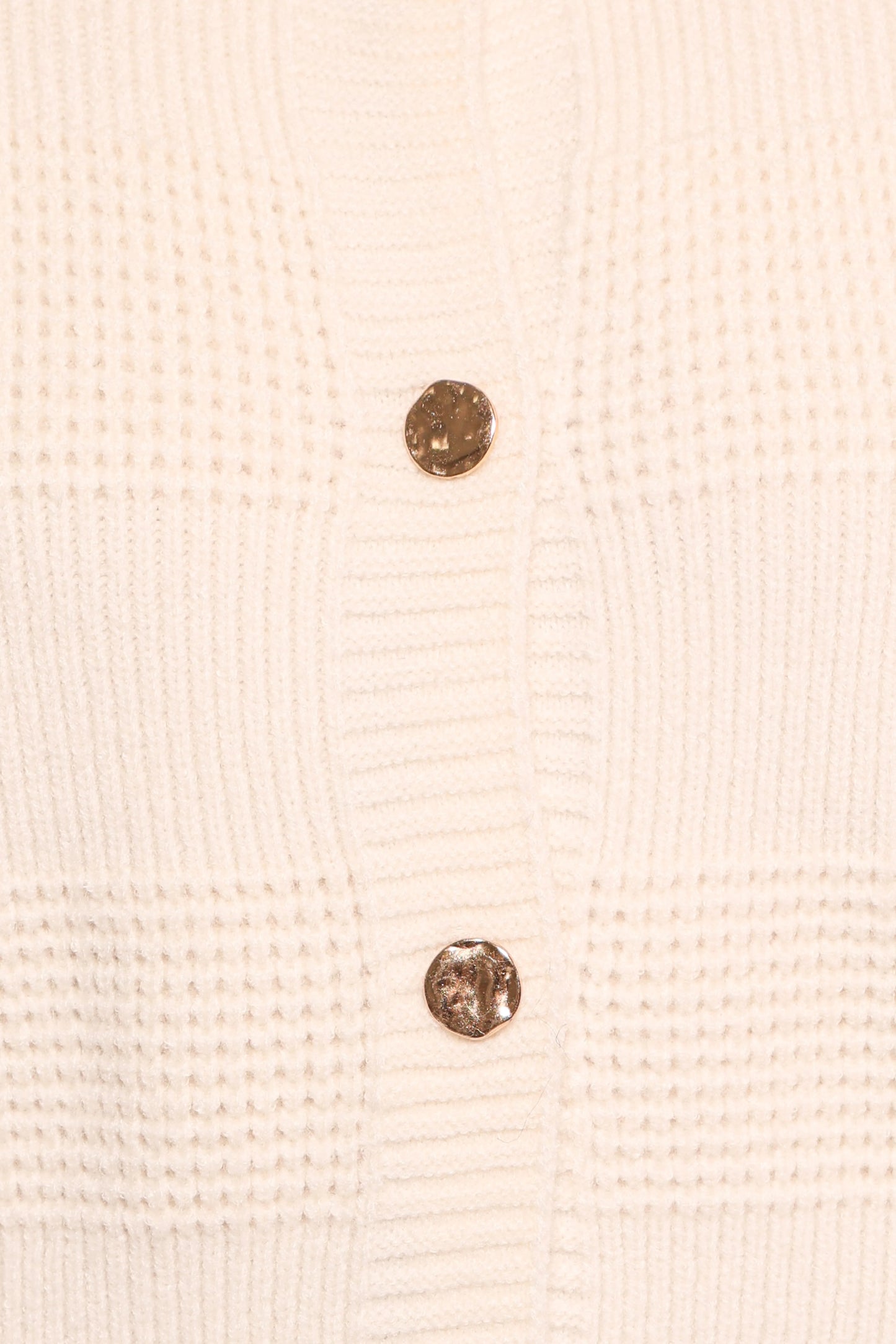 Verago Textured Stripe Cardigan - Cream