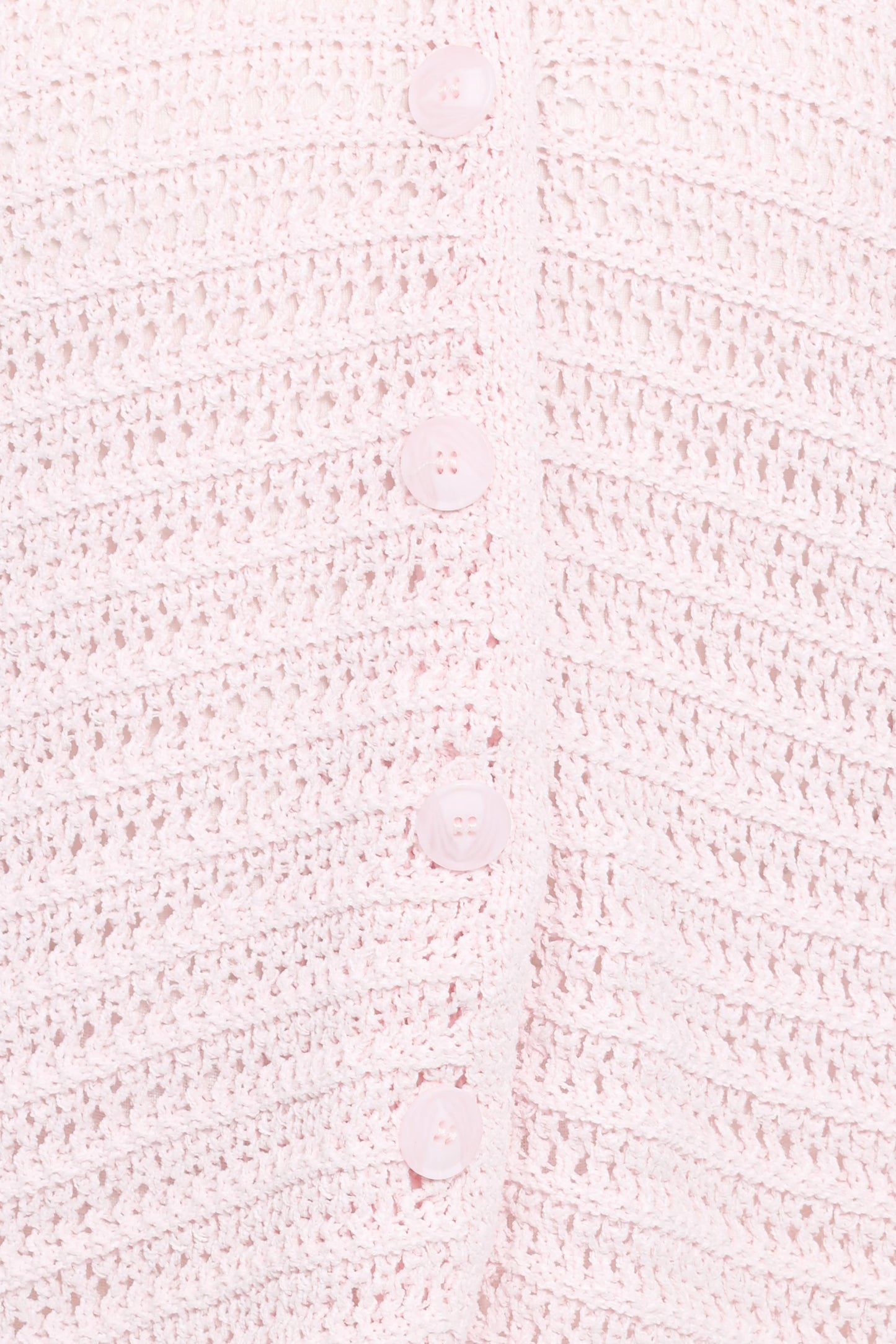 Lyra Large Collar Cardigan - Pale Pink