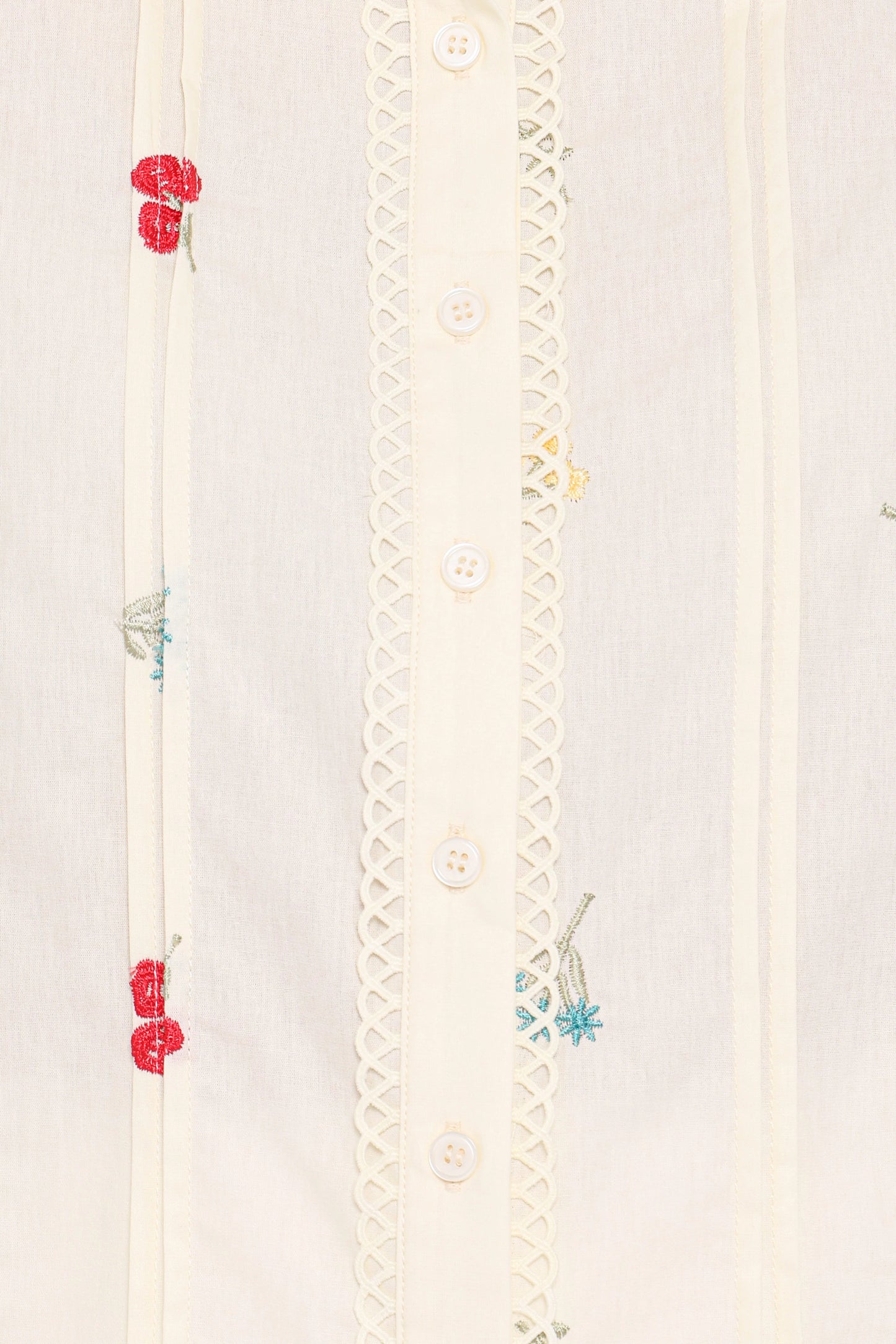 Lucile Embroidered Shirt - Light Yellow